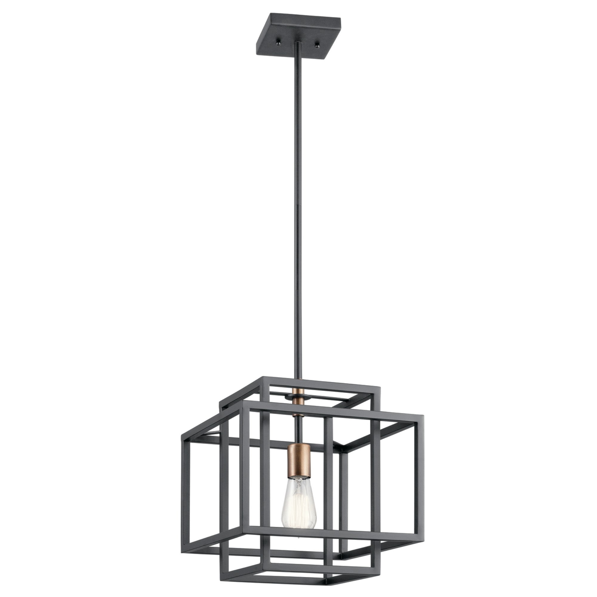 Taubert 12 in. Pendant Light Black Finish - Bees Lighting