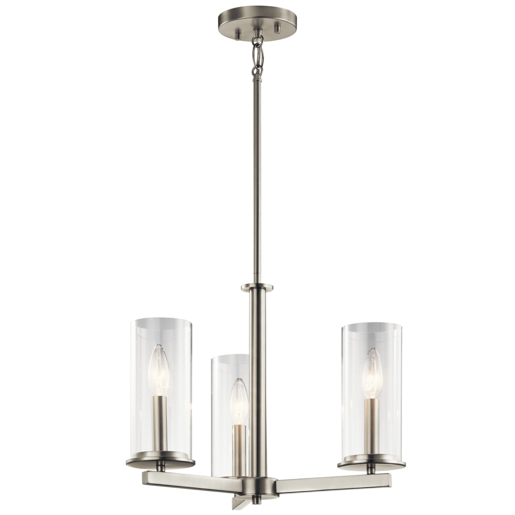 Crosby 18" 3-Light Convertible Chandelier/Semi Flush - Bees Lighting