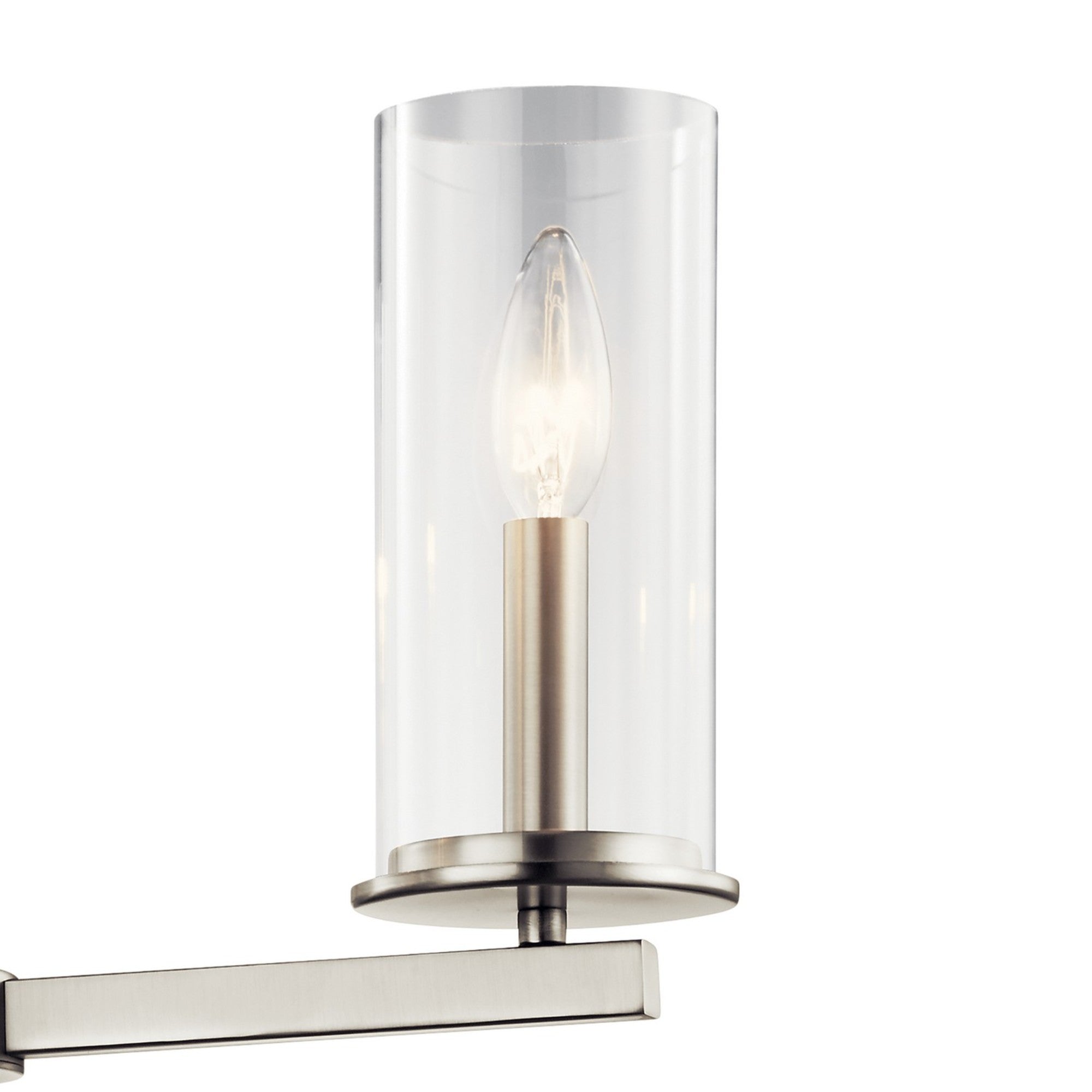 Crosby 26" 5-Light Chandelier, Brushed Nickel Finish - Bees Lighting