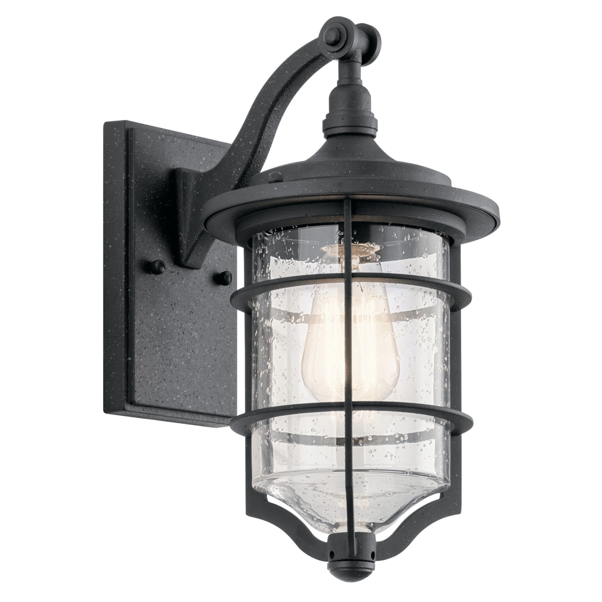 Royal Marine 13" Outdoor Wall Light, Distressed Black Finish - Bees Lighting