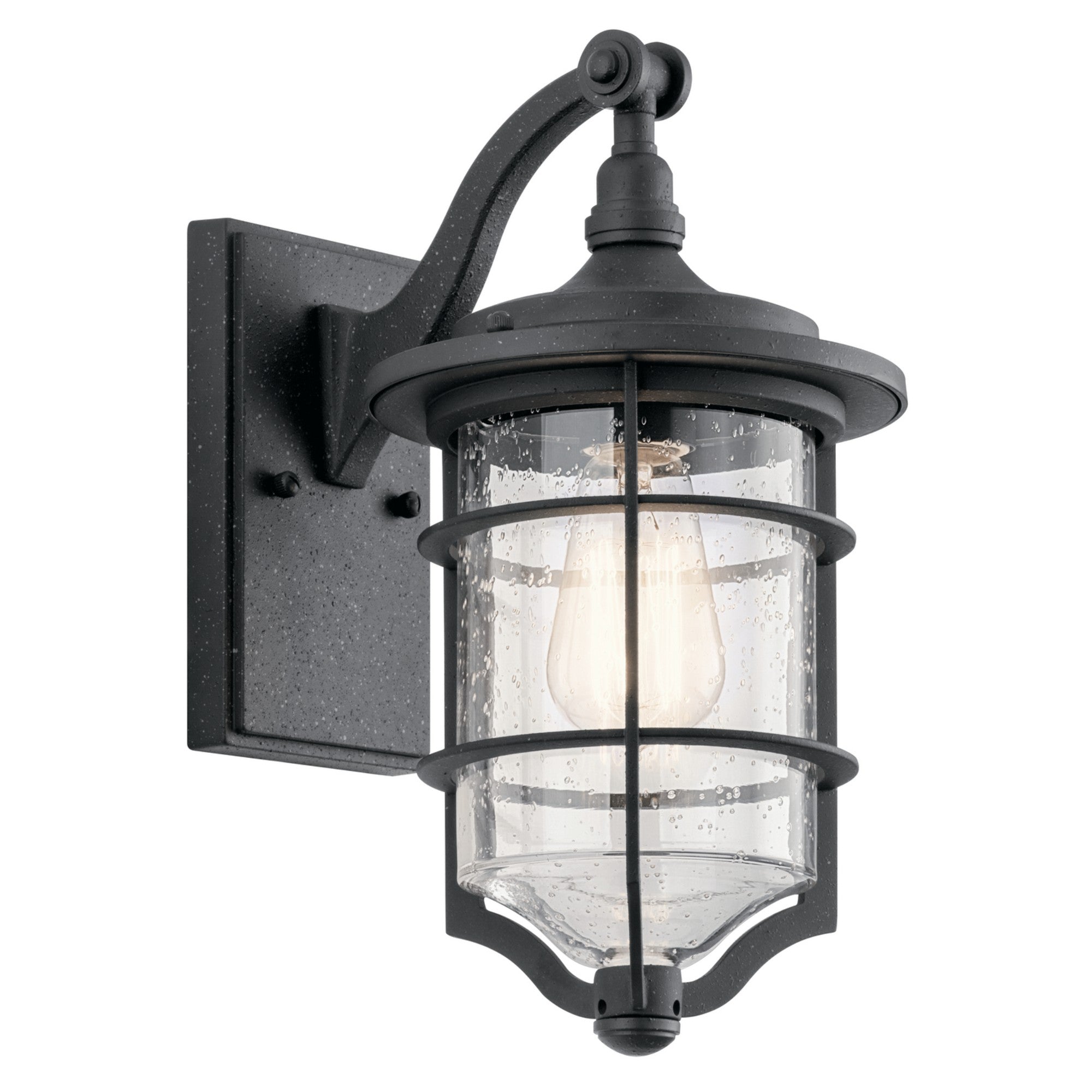 Royal Marine 13" Outdoor Wall Light, Distressed Black Finish - Bees Lighting