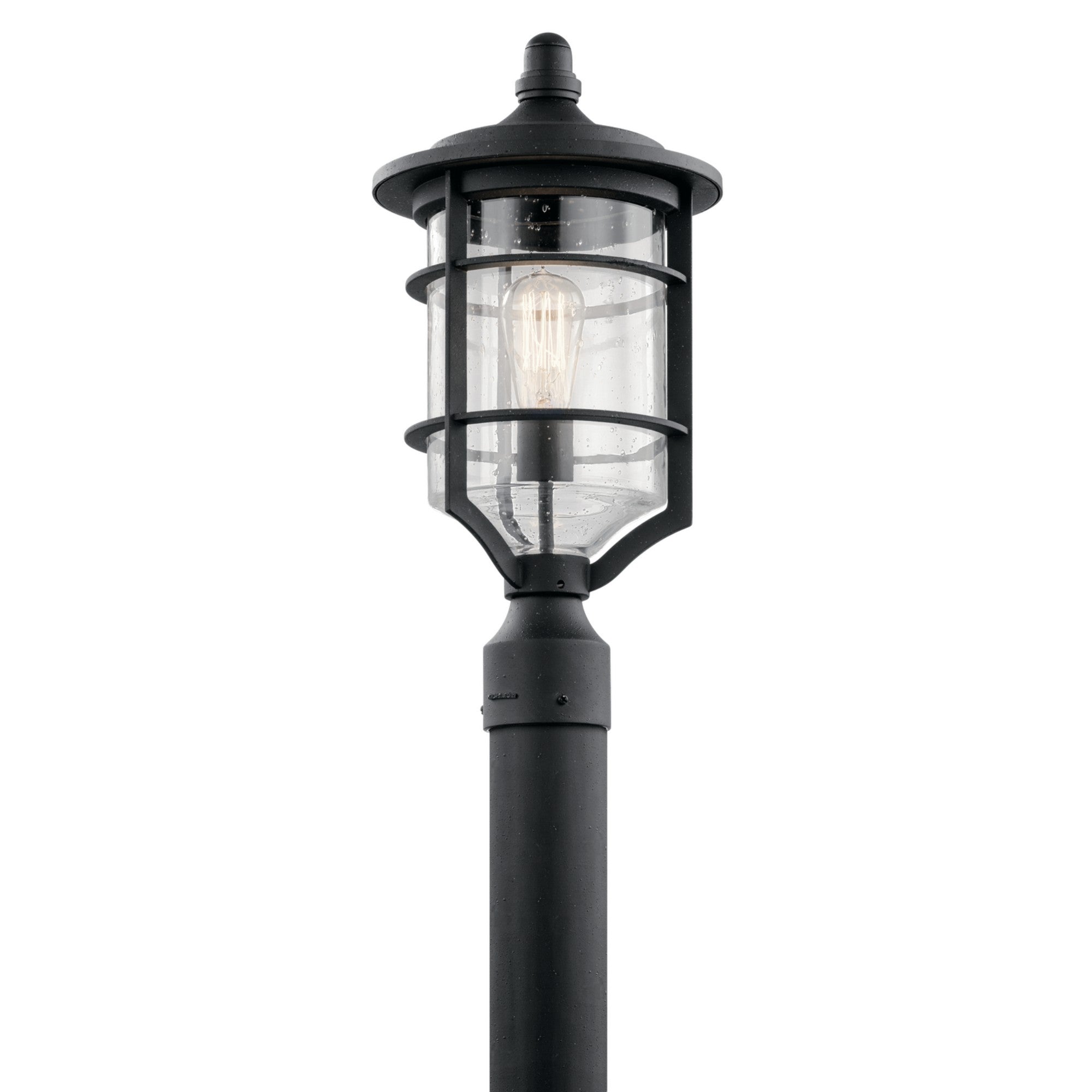 Royal Marine 19" Outdoor Post Light, Distressed Black Finish - Bees Lighting
