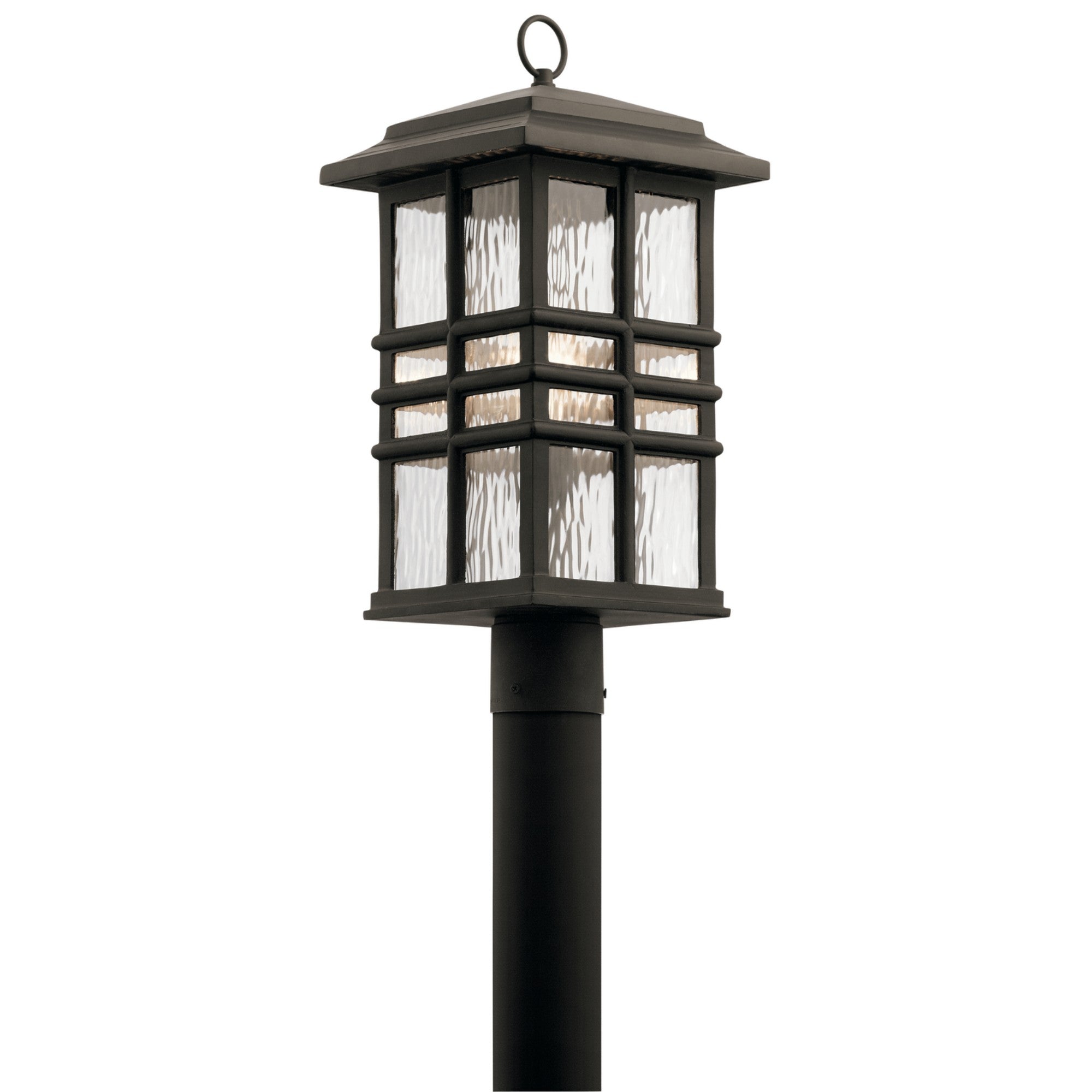 Beacon Square 21" Outdoor Post Light, Olde Bronze Finish - Bees Lighting