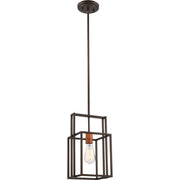 Lake 8" Mini Pendant, Bronze Finish - Bees Lighting