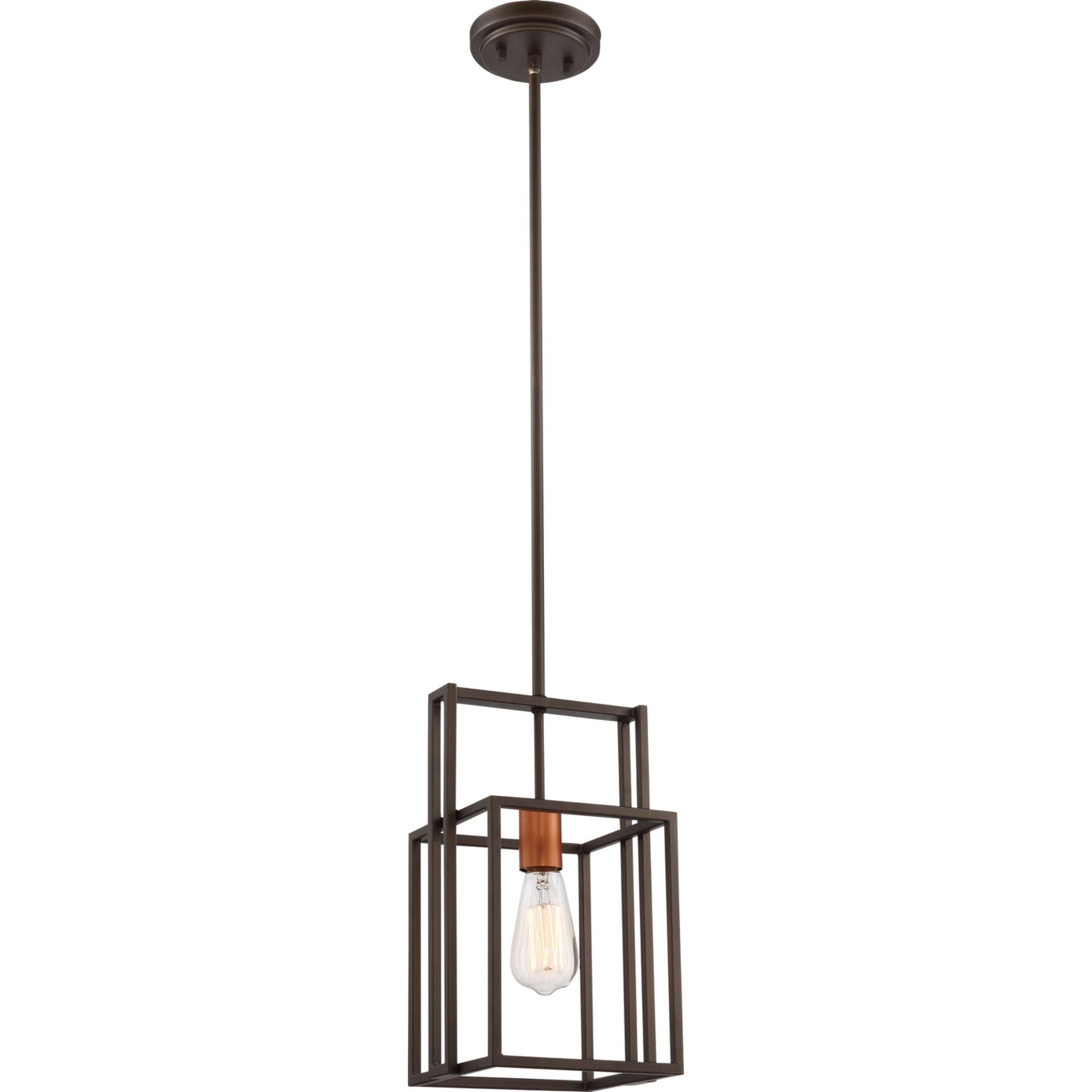 Lake 8" Mini Pendant, Bronze Finish - Bees Lighting
