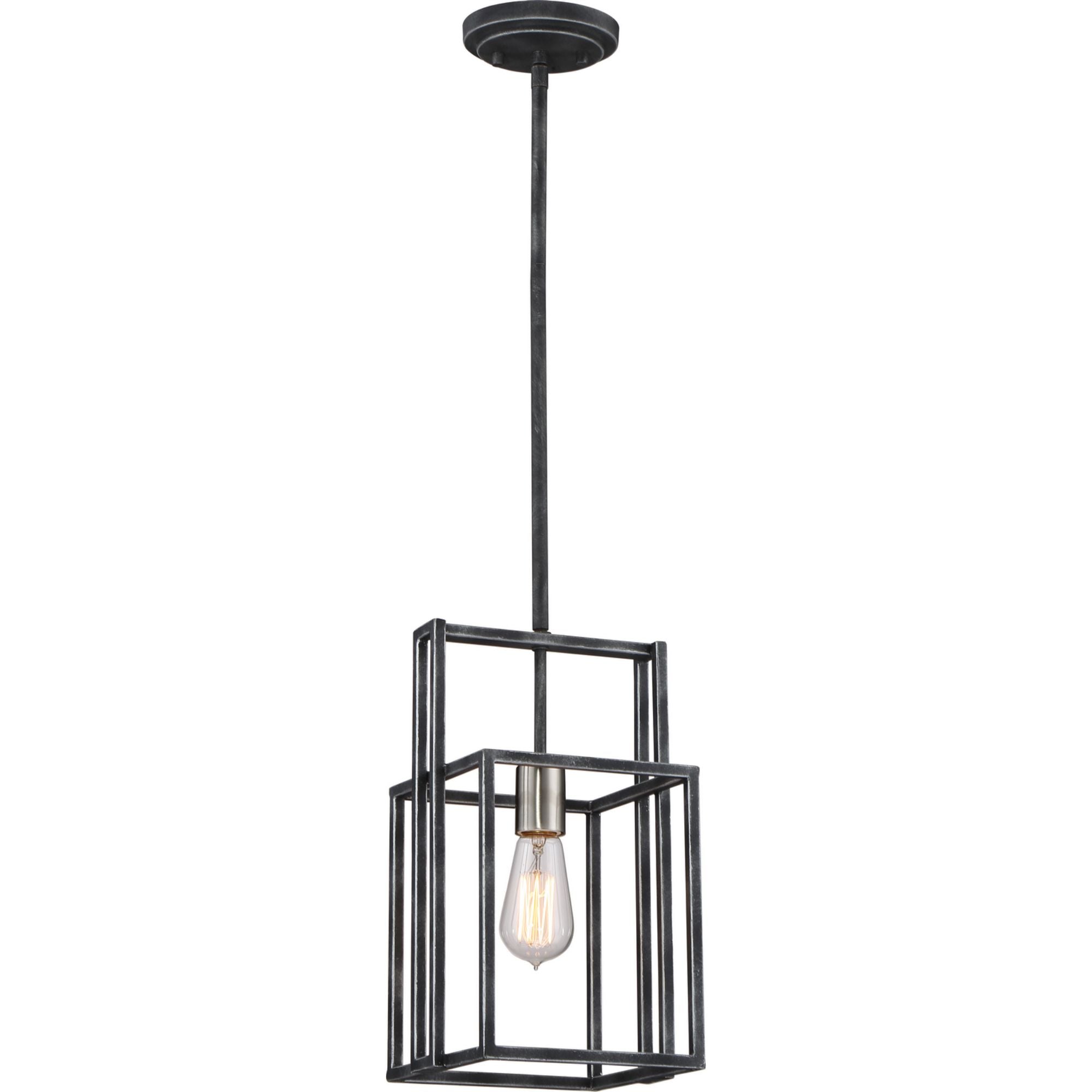 Lake 8" Mini Pendant, Black Finish - Bees Lighting