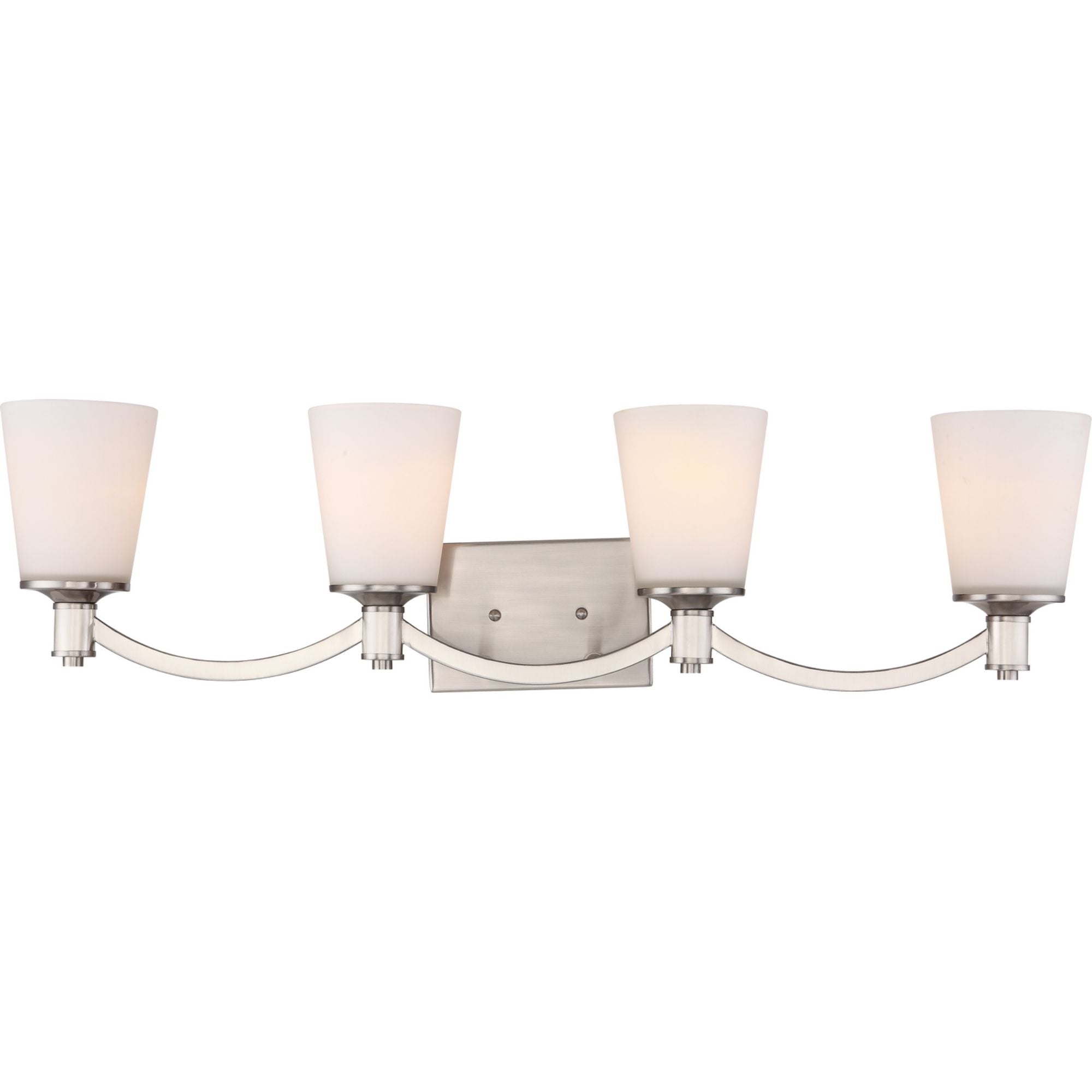 Laguna Vanity Light, White Glass - Bees Lighting