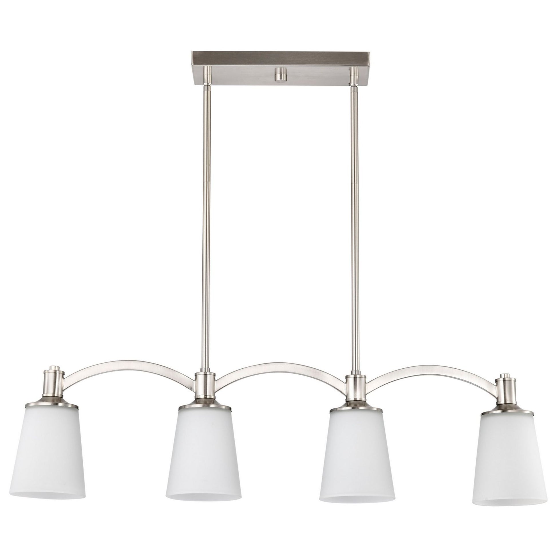 Laguna 33" 4 Lights Pendant, Nickel Finish - Bees Lighting