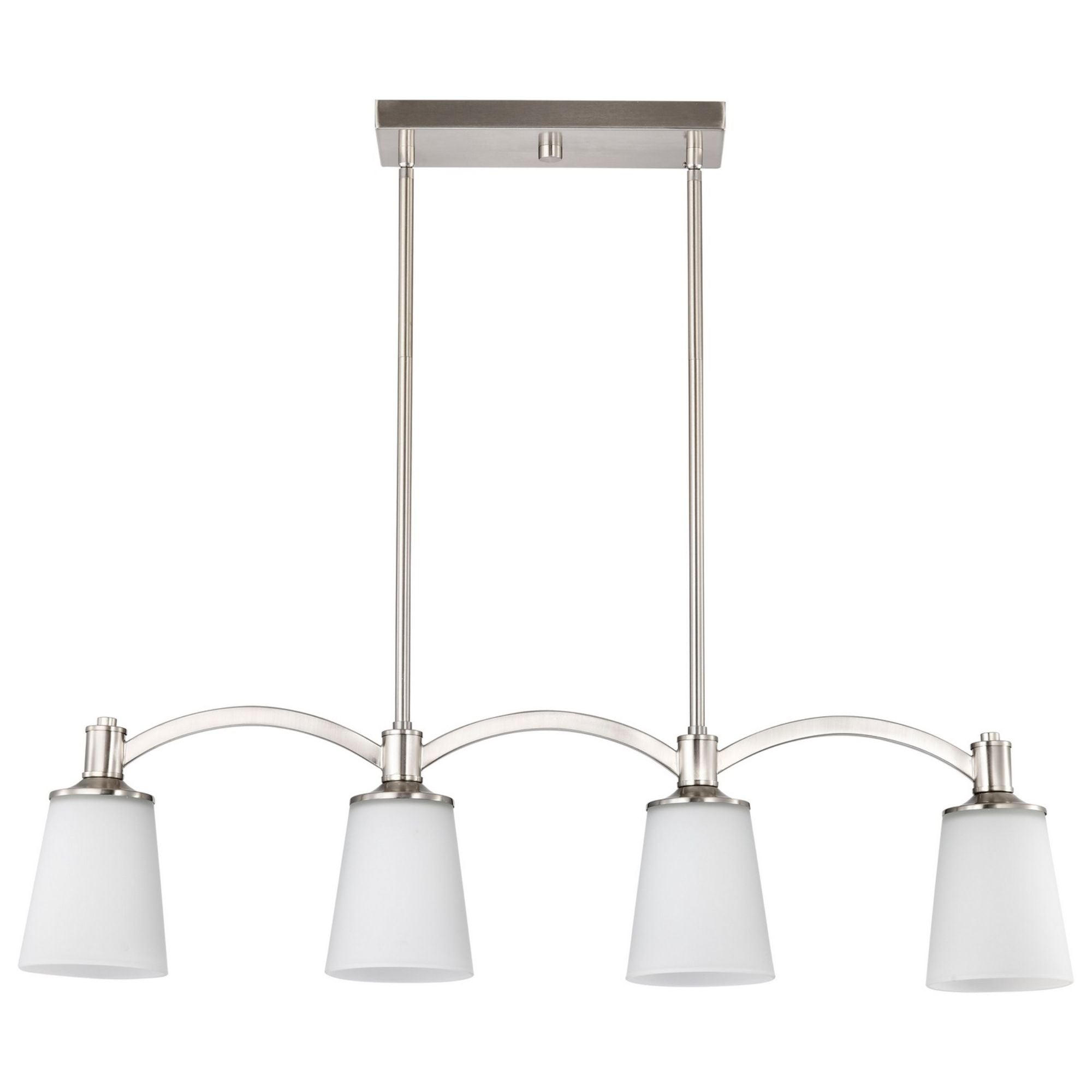 Laguna 33" 4 Lights Pendant, Nickel Finish - Bees Lighting