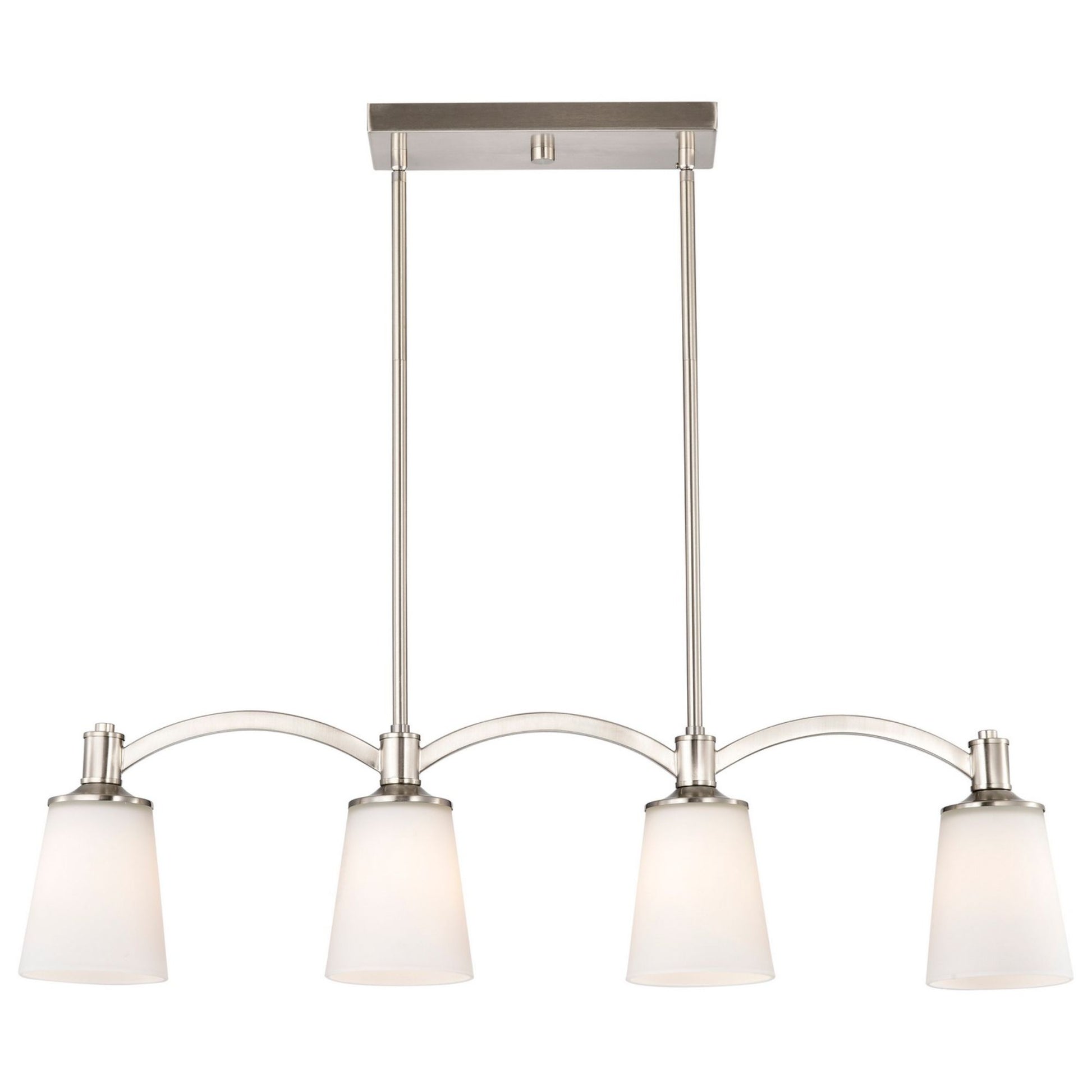 Laguna 33" 4 Lights Pendant, Nickel Finish - Bees Lighting