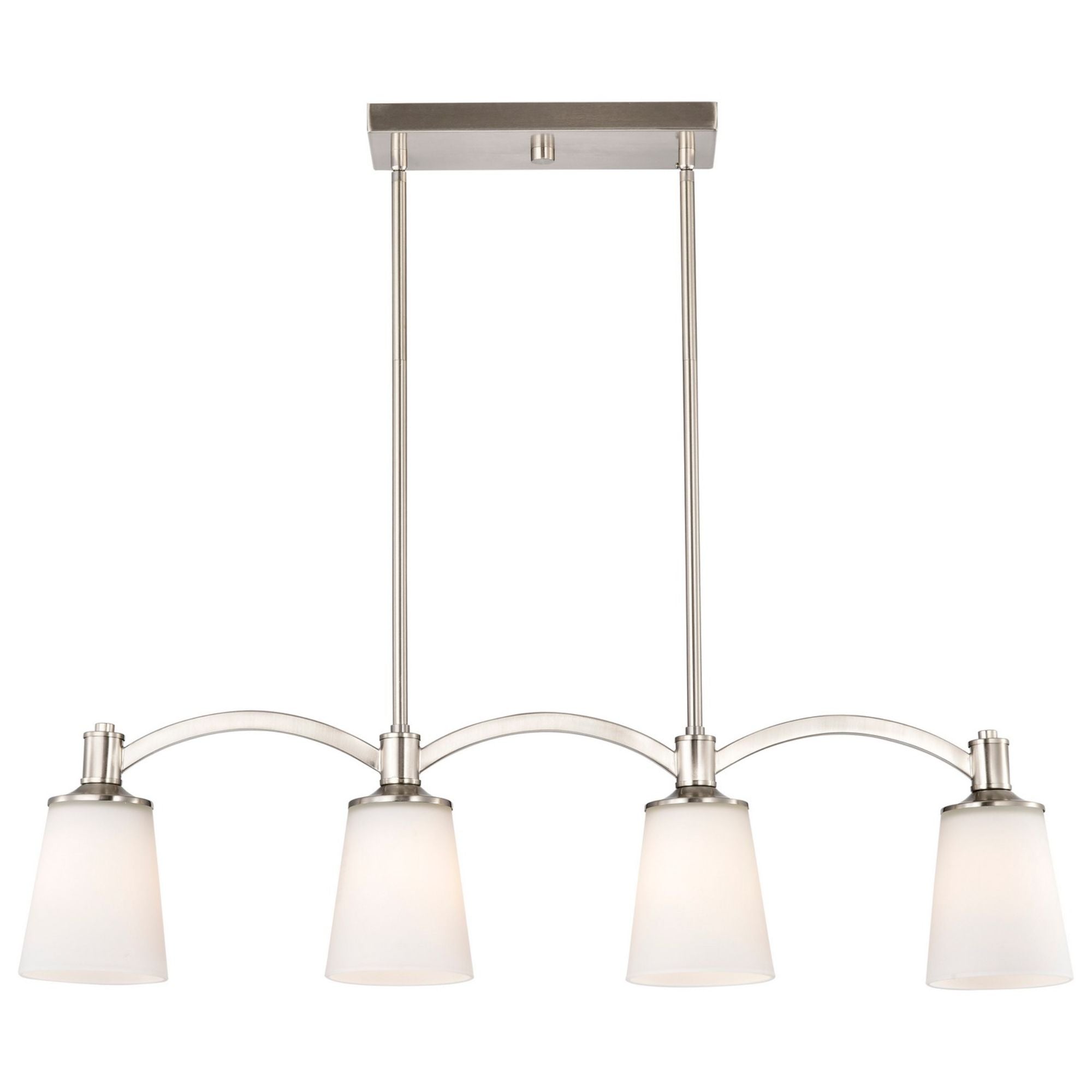 Laguna 33" 4 Lights Pendant, Nickel Finish - Bees Lighting