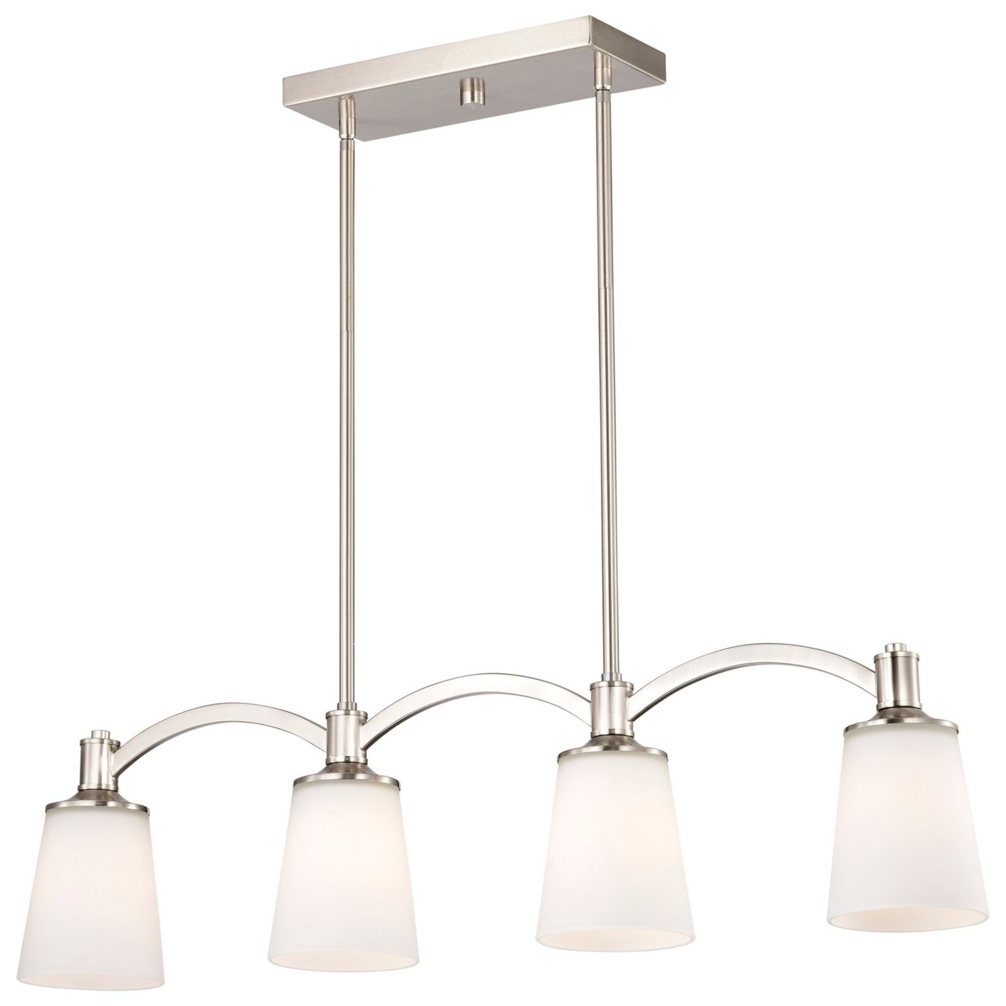 Laguna 33" 4 Lights Pendant, Nickel Finish - Bees Lighting