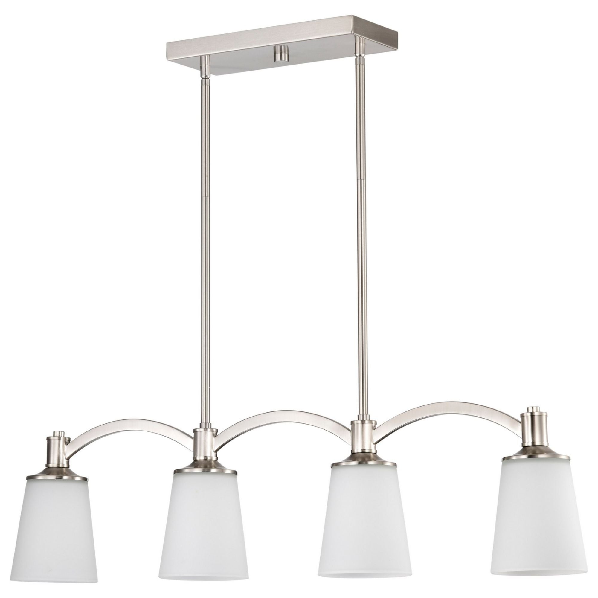 Laguna 33" 4 Lights Pendant, Nickel Finish - Bees Lighting