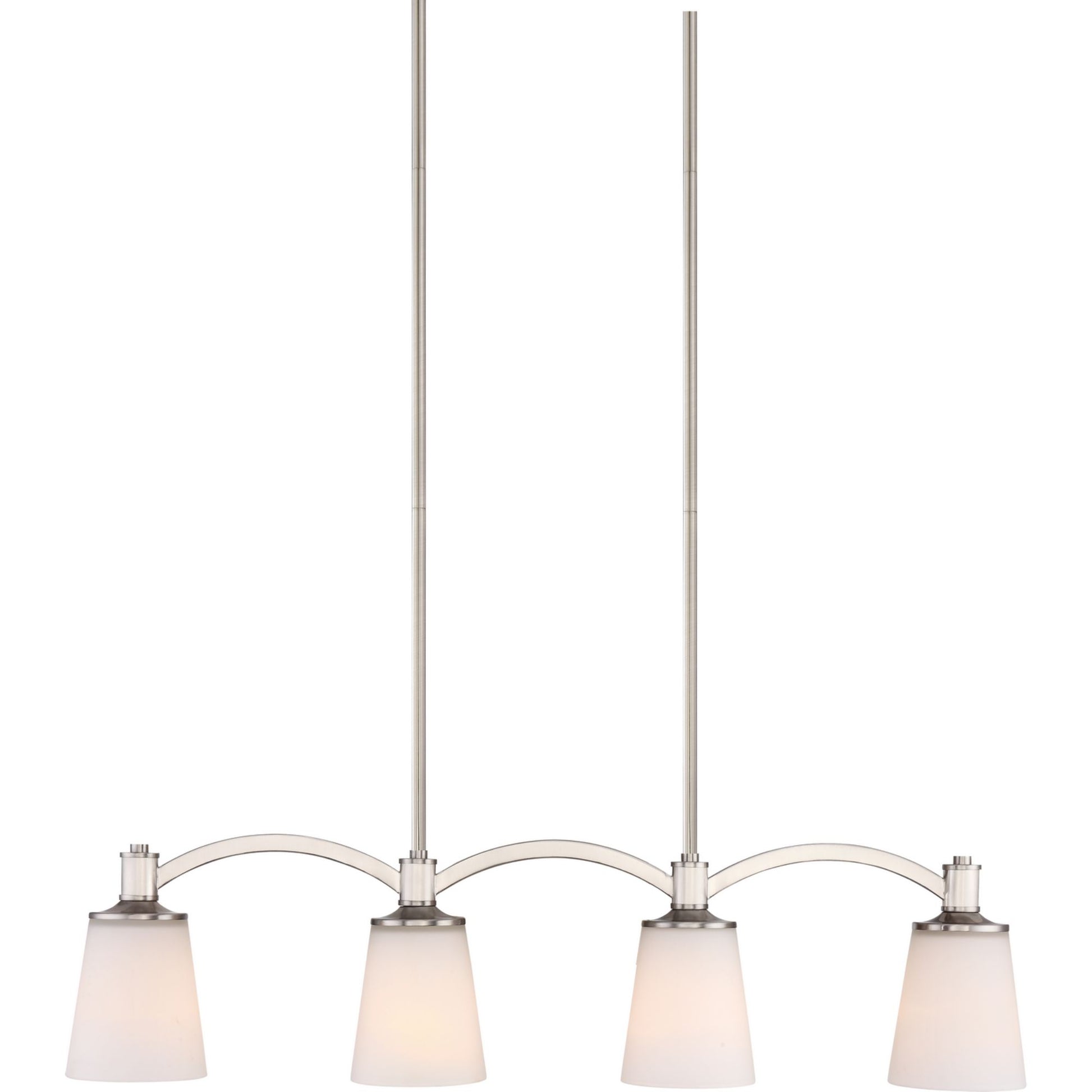 Laguna 33" 4 Lights Pendant, Nickel Finish - Bees Lighting