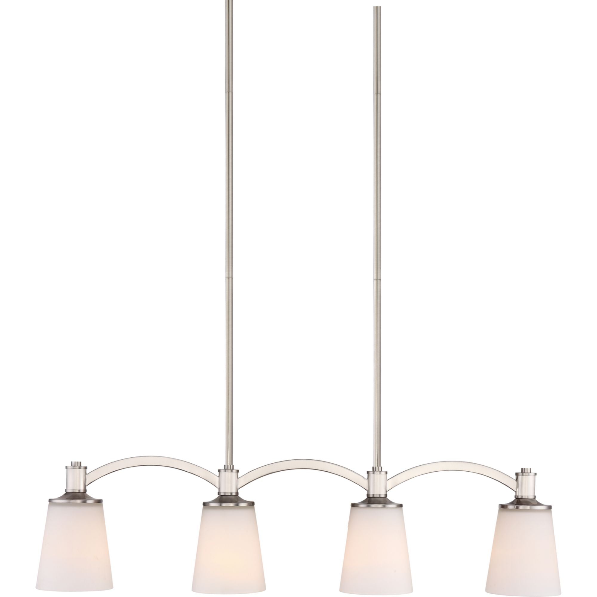 Laguna 33" 4 Lights Pendant, Nickel Finish - Bees Lighting