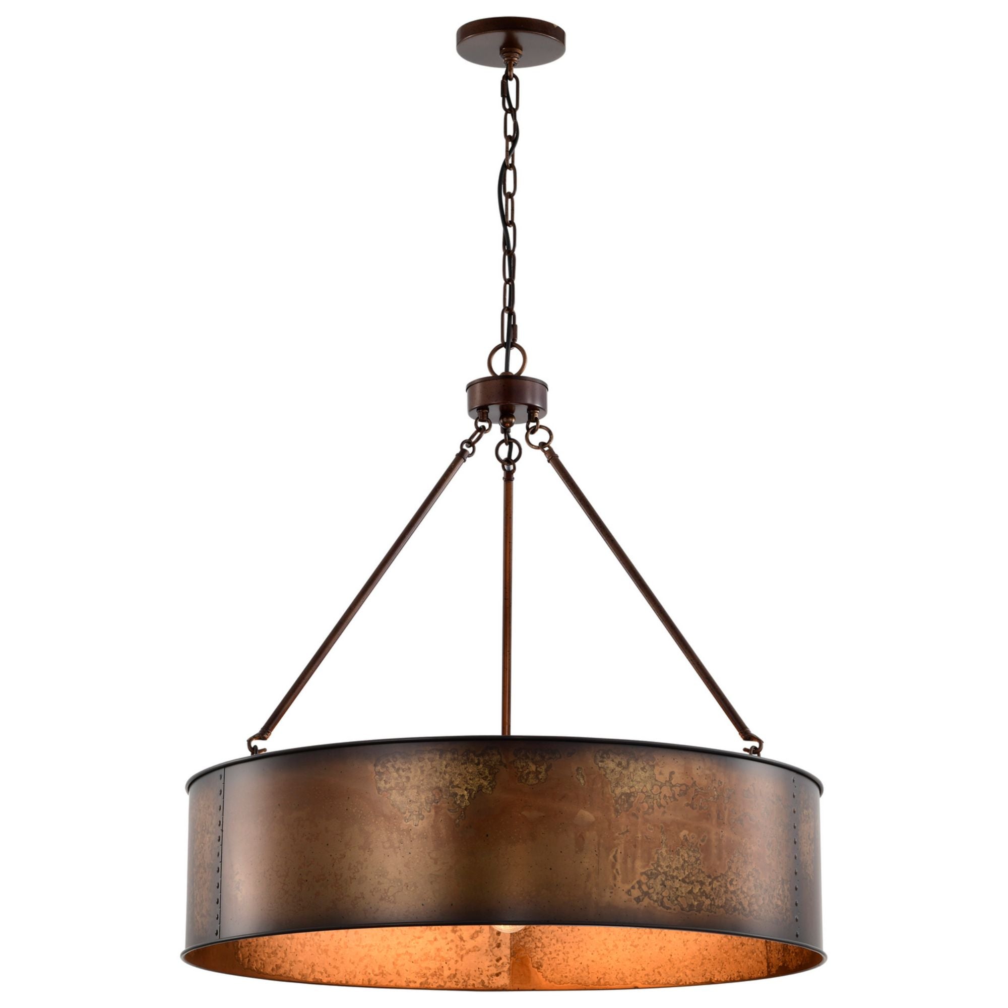Kettle 30 in. 5 Lights Pendant Light Brass Finish