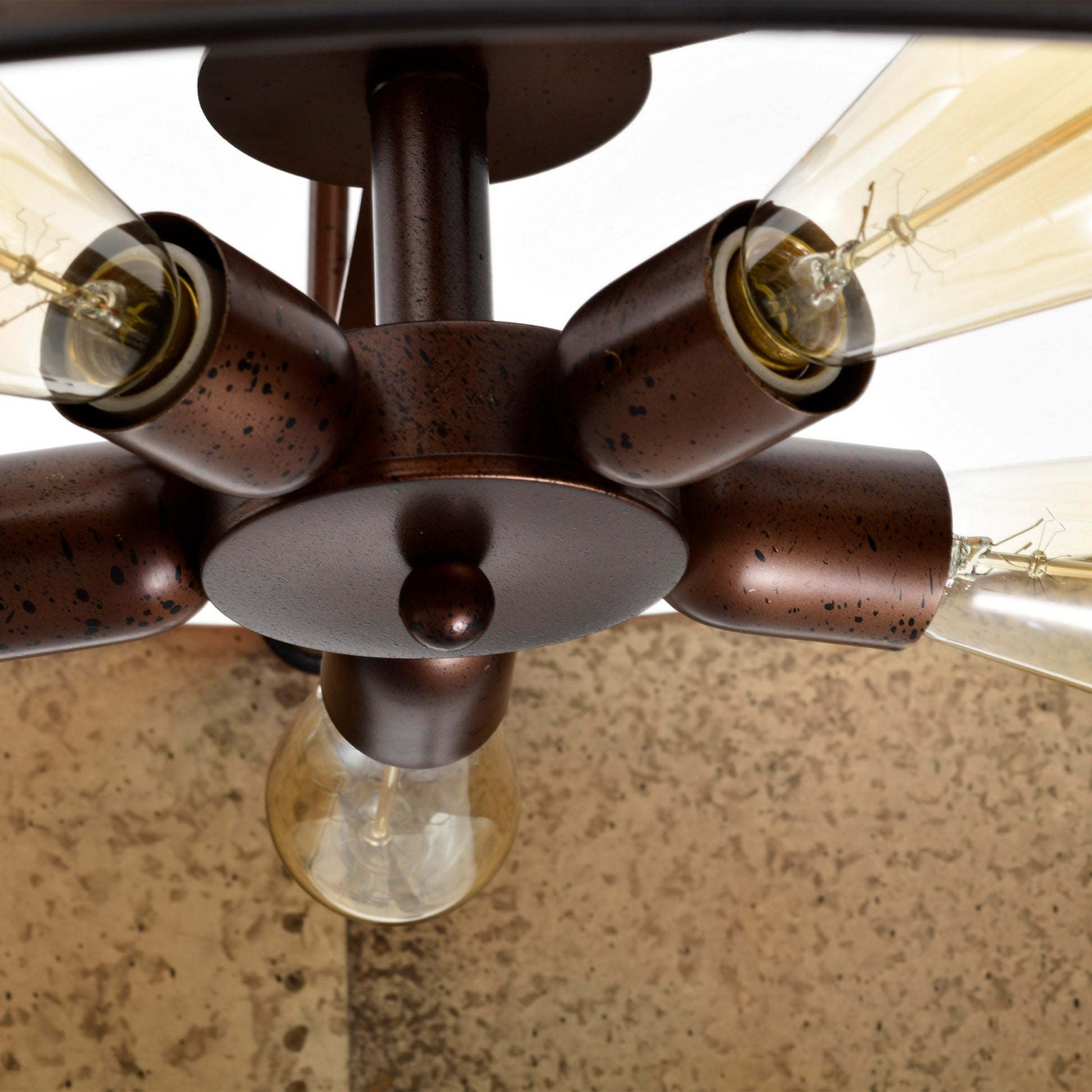 Kettle 30 in. 5 Lights Pendant Light Brass Finish - Bees Lighting