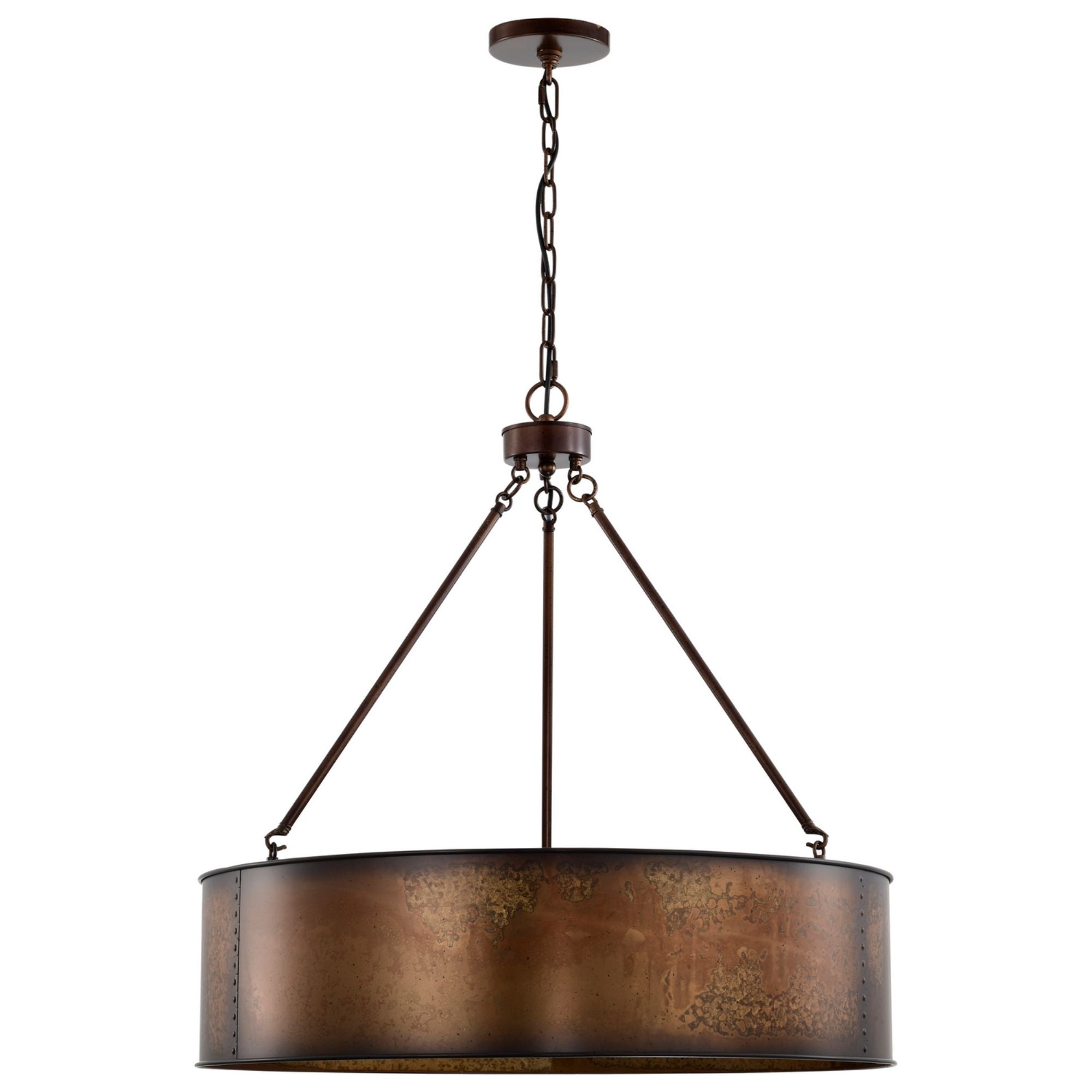 Kettle 30 in. 5 Lights Pendant Light Brass Finish
