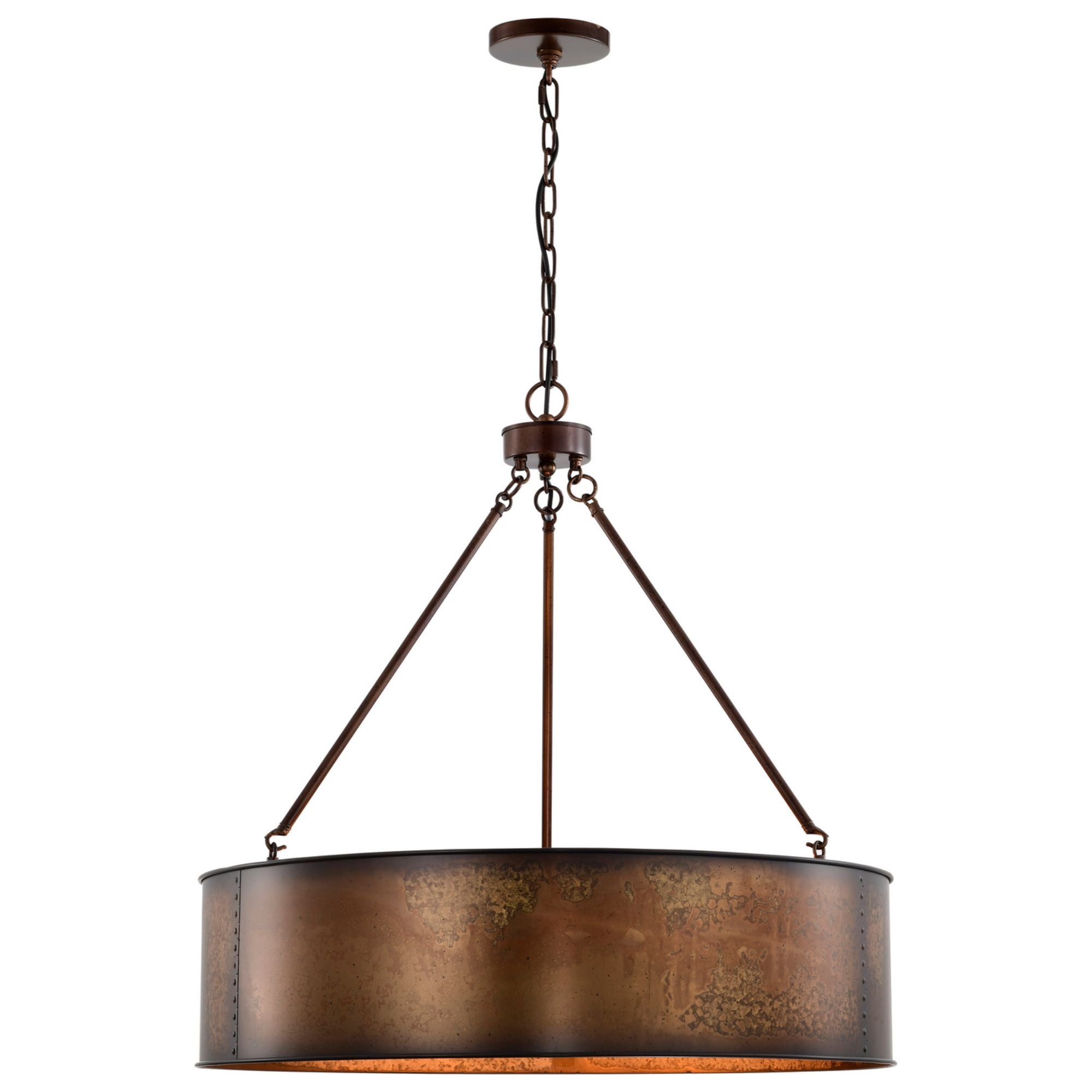 Kettle 30 in. 5 Lights Pendant Light Brass Finish
