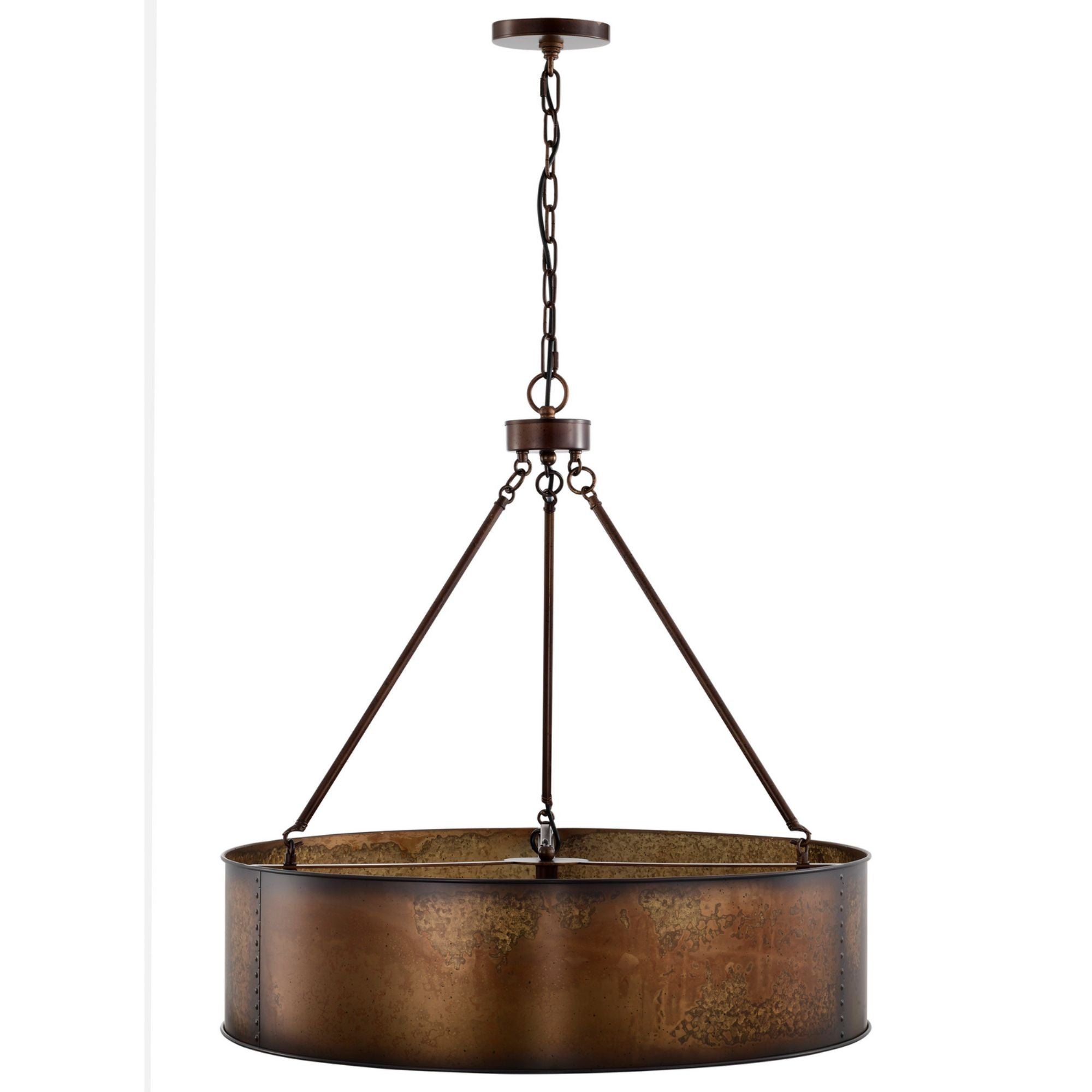 Kettle 30 in. 5 Lights Pendant Light Brass Finish