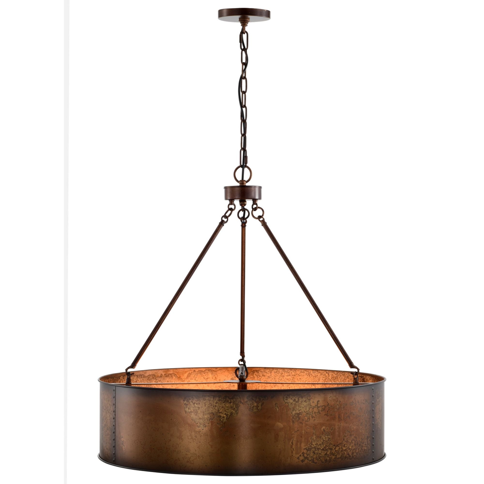 Kettle 30 in. 5 Lights Pendant Light Brass Finish