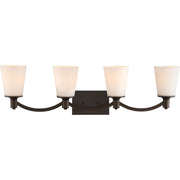 Laguna Vanity Light, White Glass - Bees Lighting