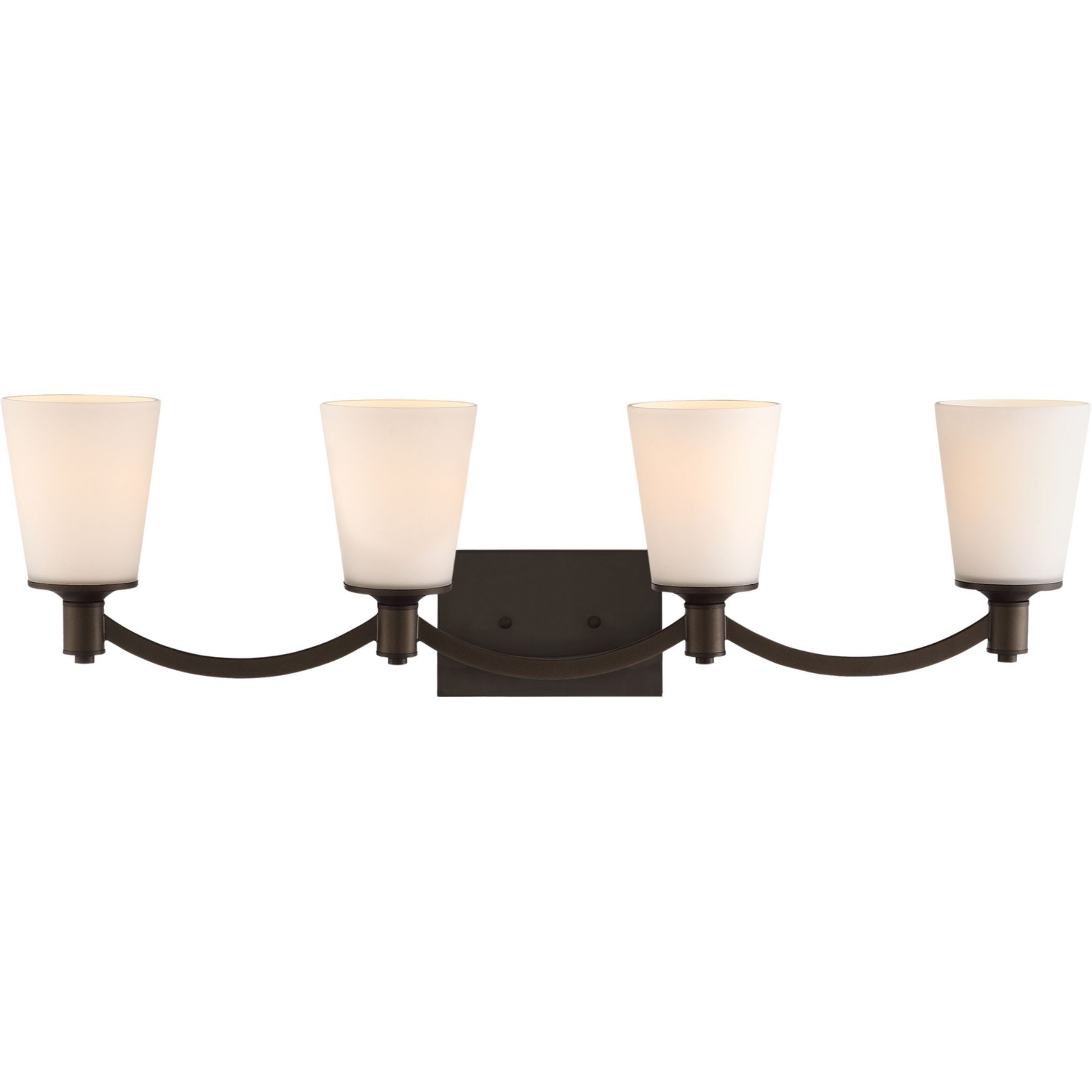 Laguna Vanity Light, White Glass - Bees Lighting