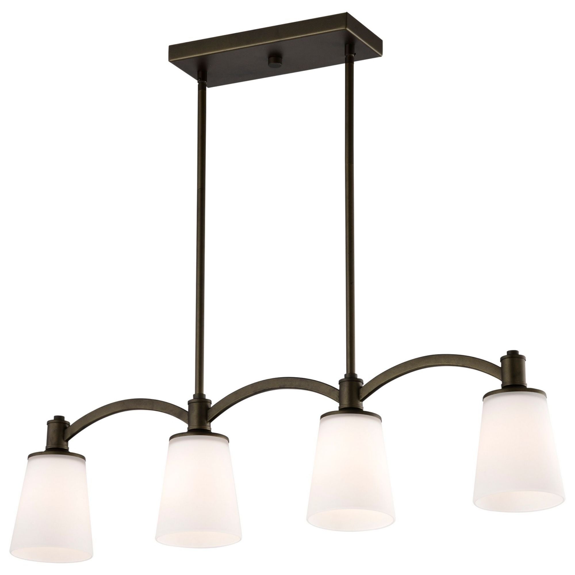 Laguna 33" 4 Lights Pendant, Bronze Finish - Bees Lighting