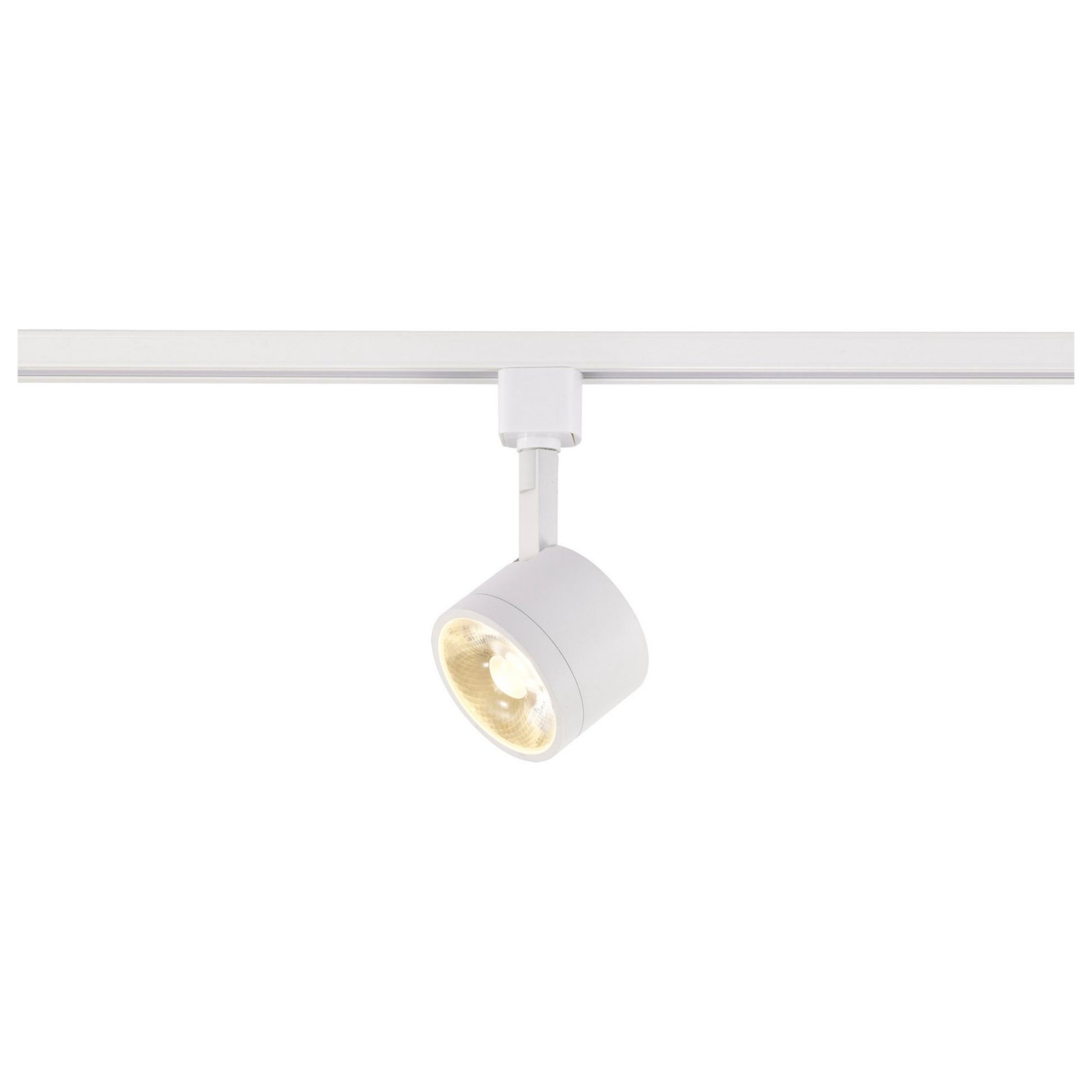 Round LED Track Head, 1000 Lumens, 12W, 3000K, Halo, 24° Beam Angle, White - Bees Lighting