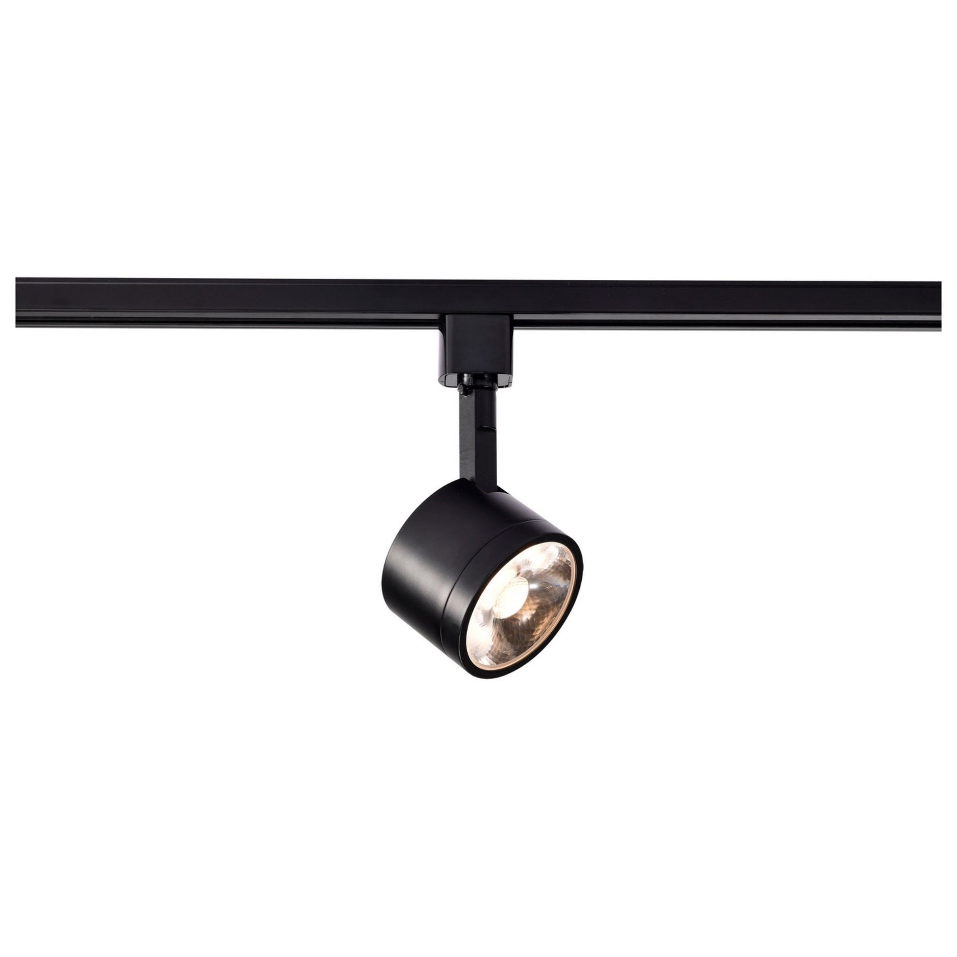Round LED Track Head, 1000 Lumens, 12W, 3000K, Halo, 36° Beam Angle, Black - Bees Lighting