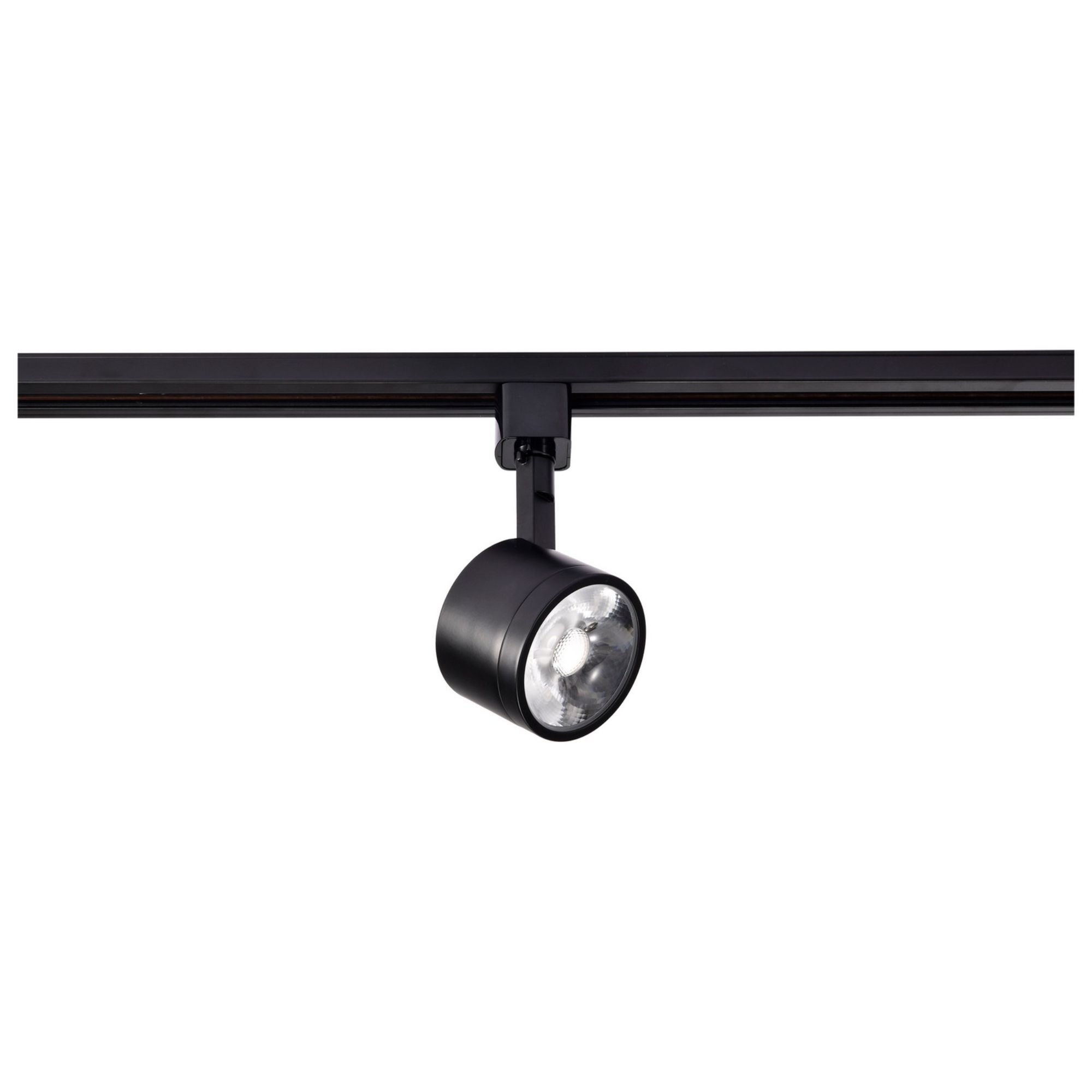 Round LED Track Head, 1000 Lumens, 12W, 3000K, Halo, 36° Beam Angle, Black - Bees Lighting