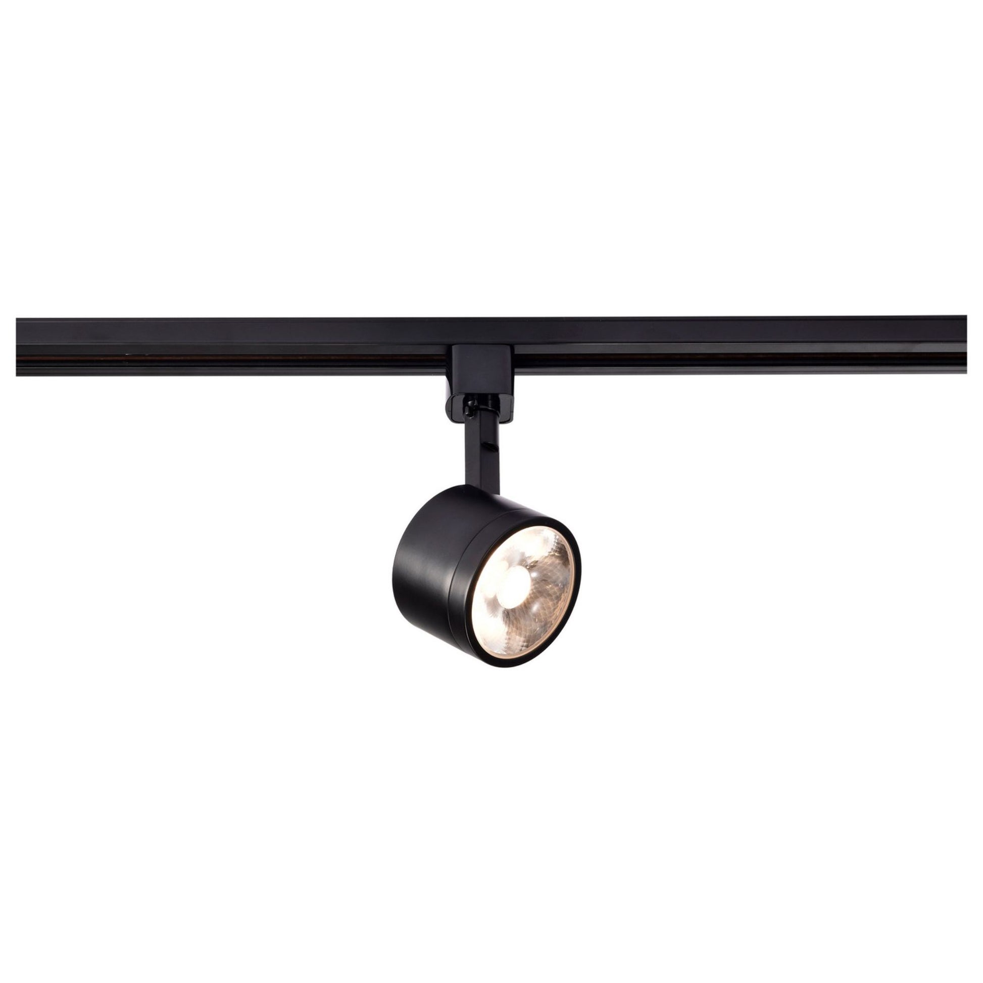 Round LED Track Head, 1000 Lumens, 12W, 3000K, Halo, 36° Beam Angle, Black - Bees Lighting