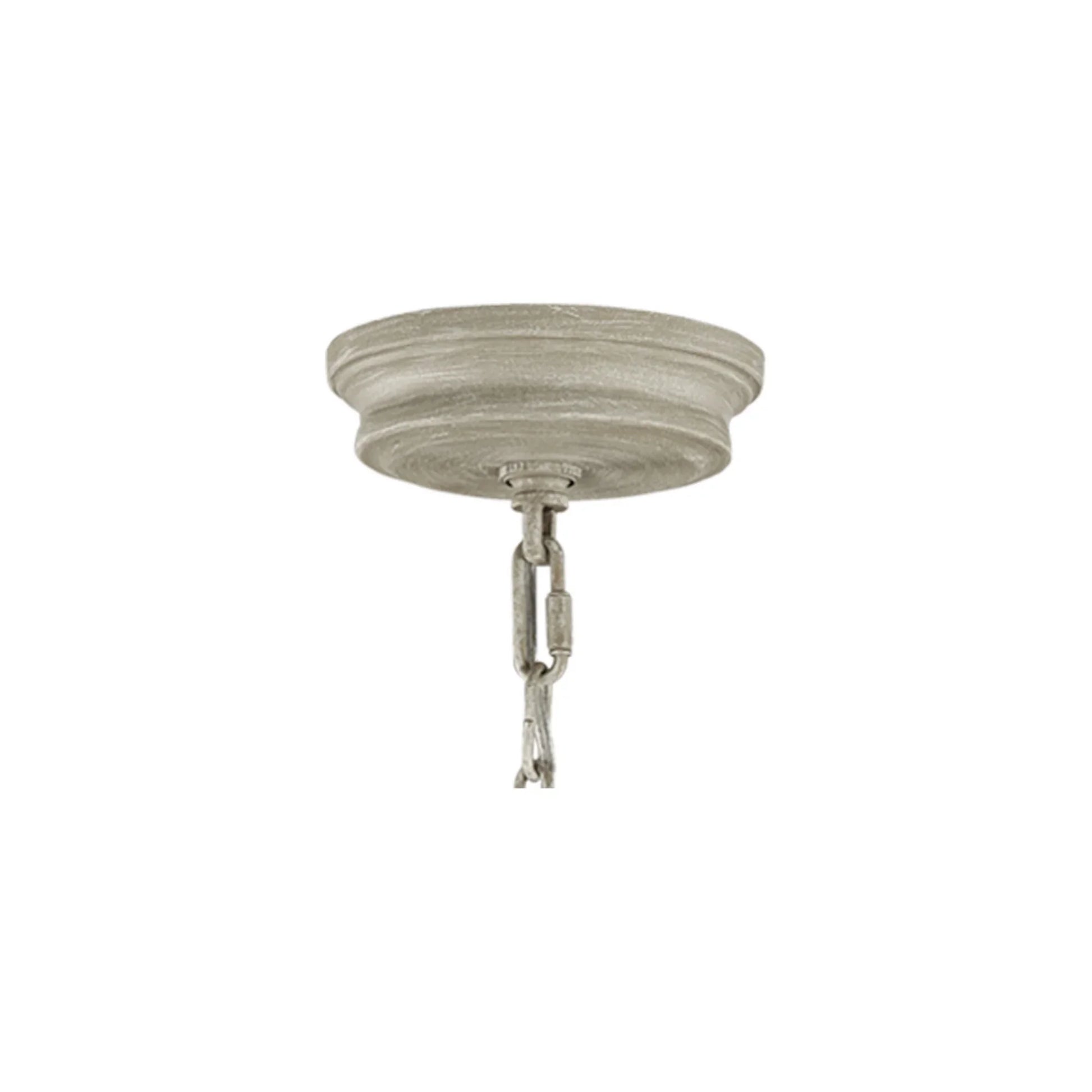 Visual Comfort Studio - Beverly 36" 6-Light Medium Chandelier, Distressed White Wood Finish | Bees Lighting