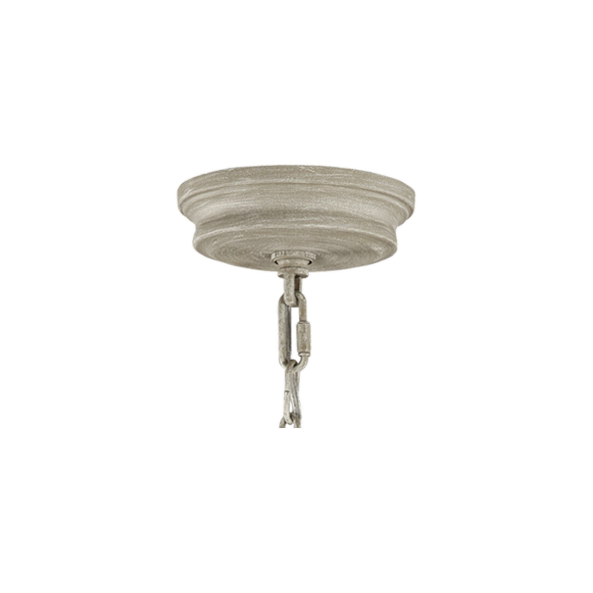 Beverly 36" 6-Light Medium Chandelier, Distressed White Wood Finish - Bees Lighting