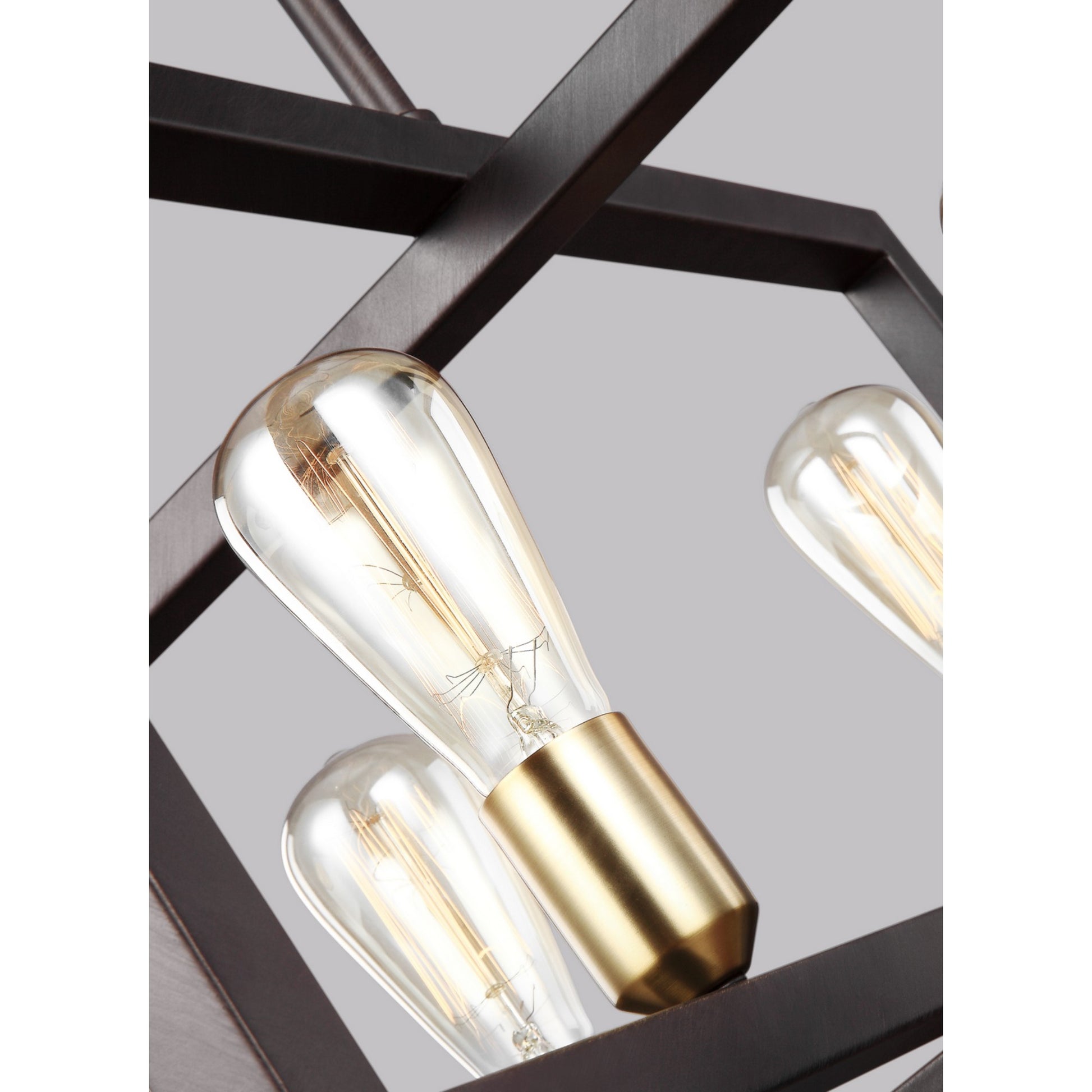 Finnegan 24" 4-Light Large Lantern, New World Bronze Finish - Bees Lighting