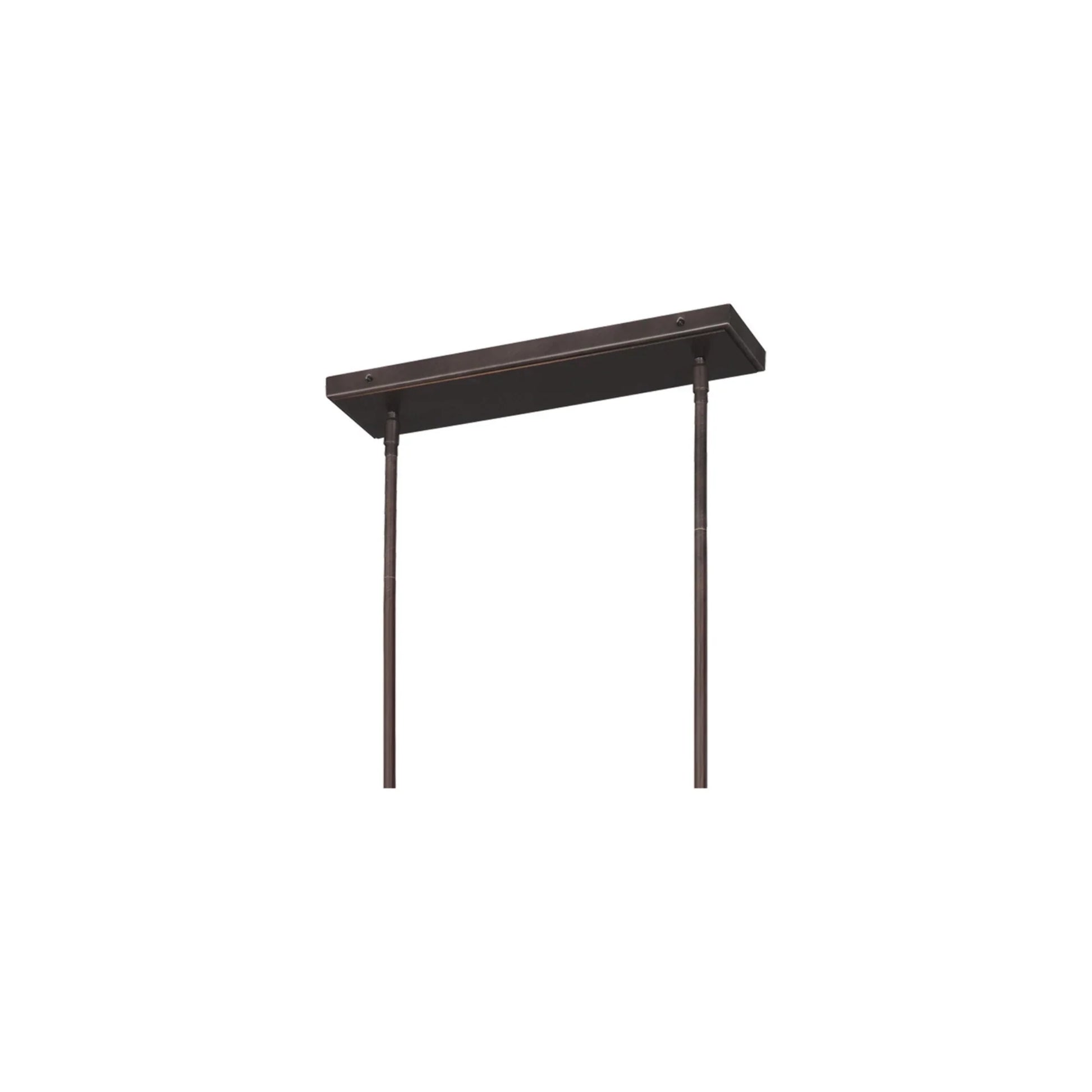 Finnegan 60" 7-Light Large Linear Chandelier, New World Bronze Finish - Bees Lighting