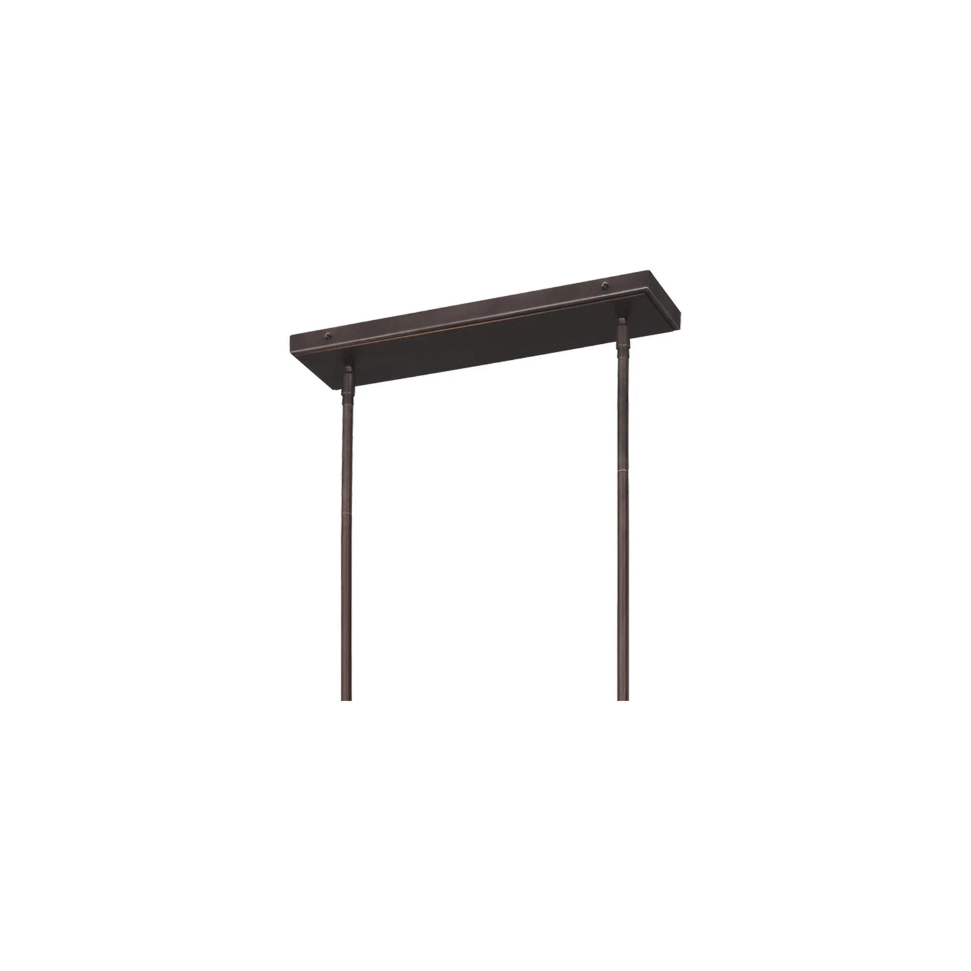 Finnegan 60" 7-Light Large Linear Chandelier, New World Bronze Finish - Bees Lighting