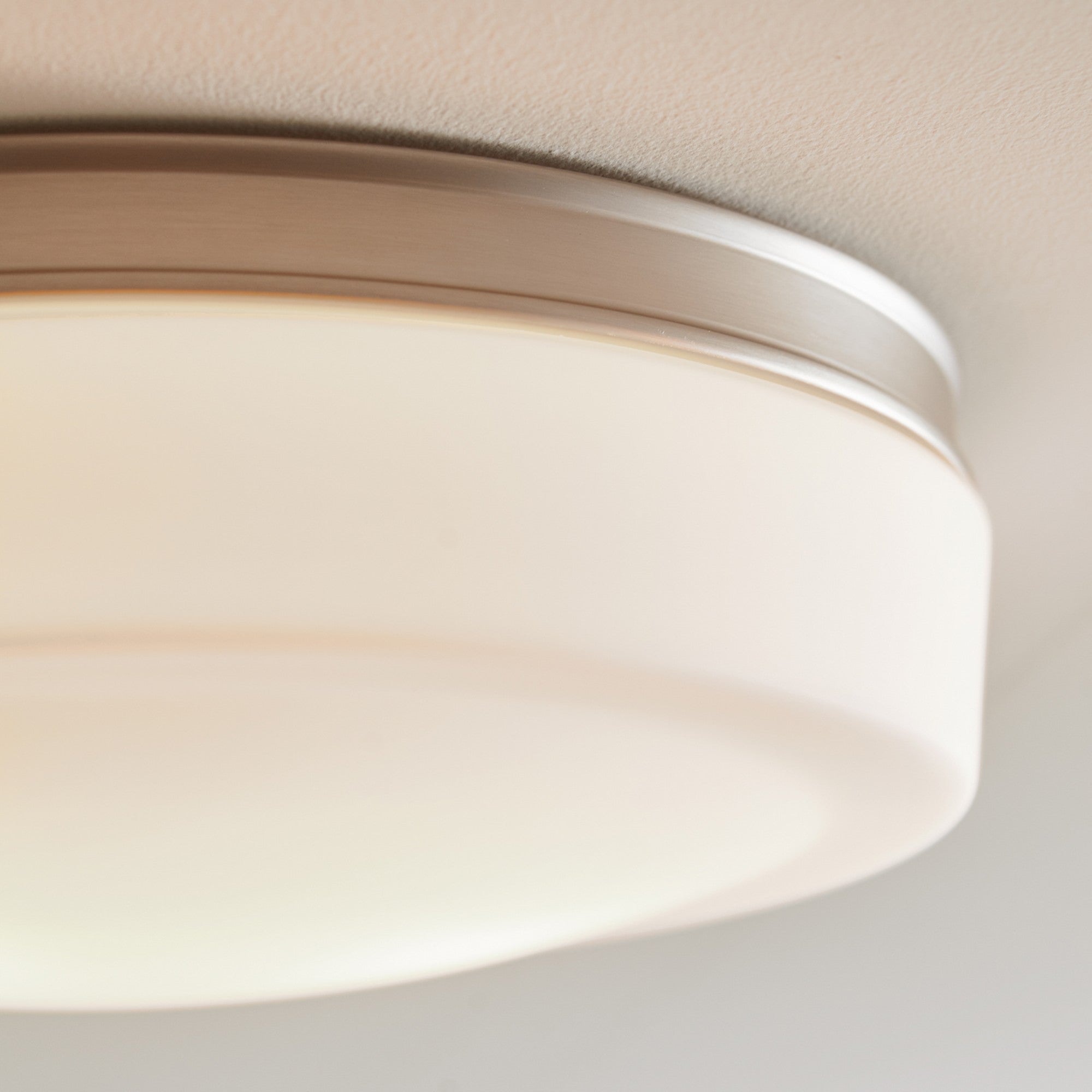 Issen 14" 2-Light Flush Mount, Satin Nickel Finish - Bees Lighting