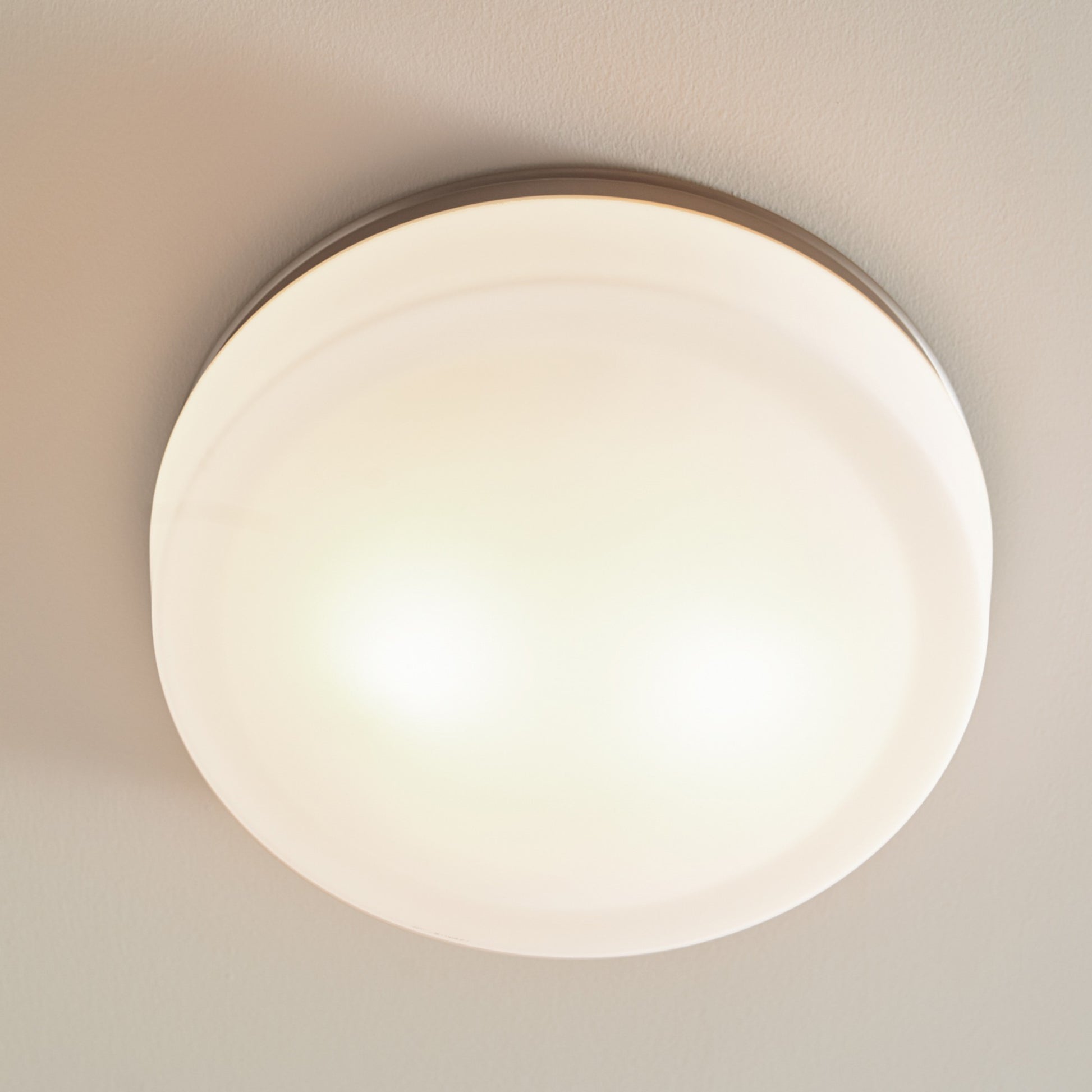 Issen 14" 2-Light Flush Mount, Satin Nickel Finish - Bees Lighting