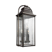 Wellsworth 18" 3-Light Small Lantern, Antique Bronze Finish - Bees Lighting