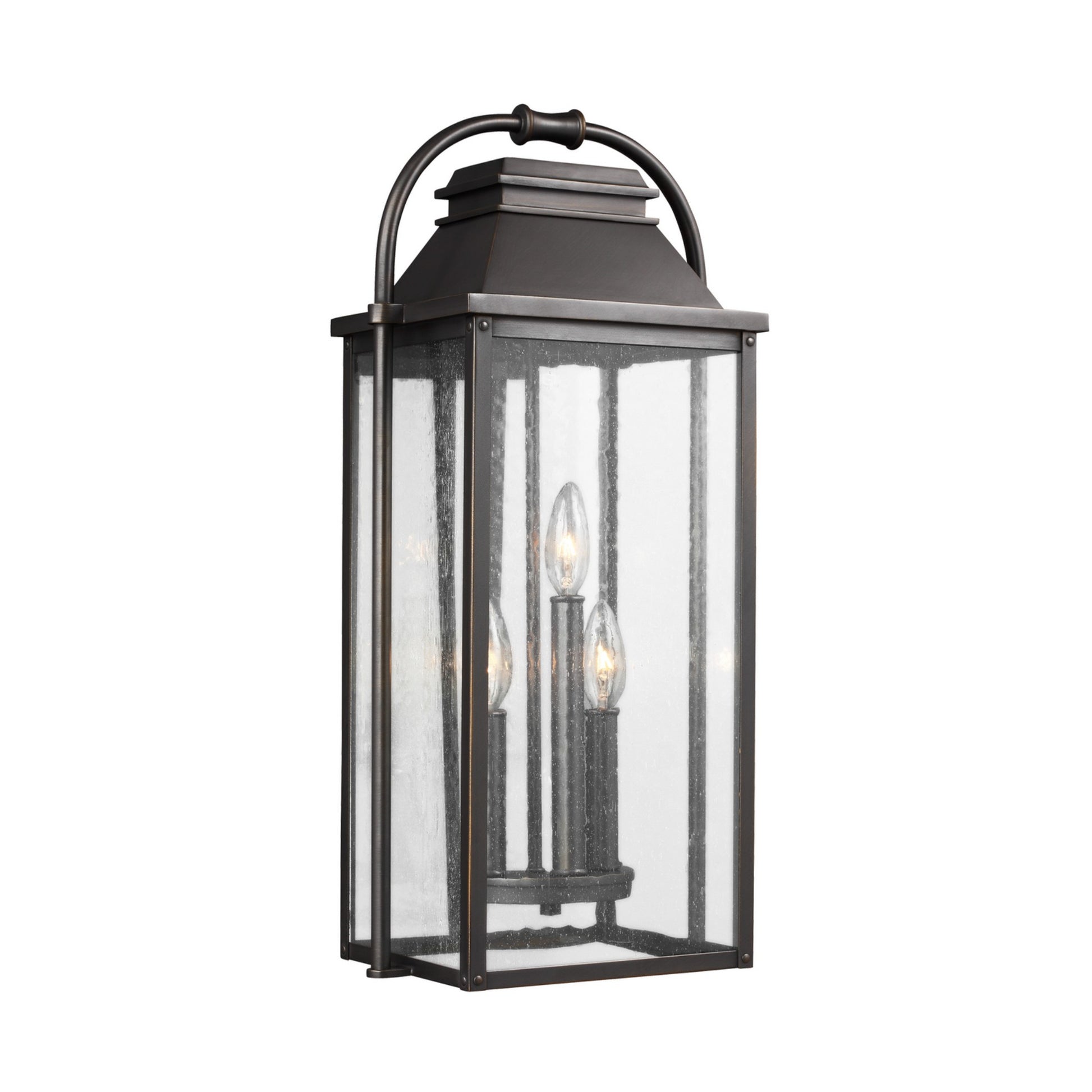 Wellsworth 23" 3-Light Medium Lantern, Antique Bronze Finish - Bees Lighting