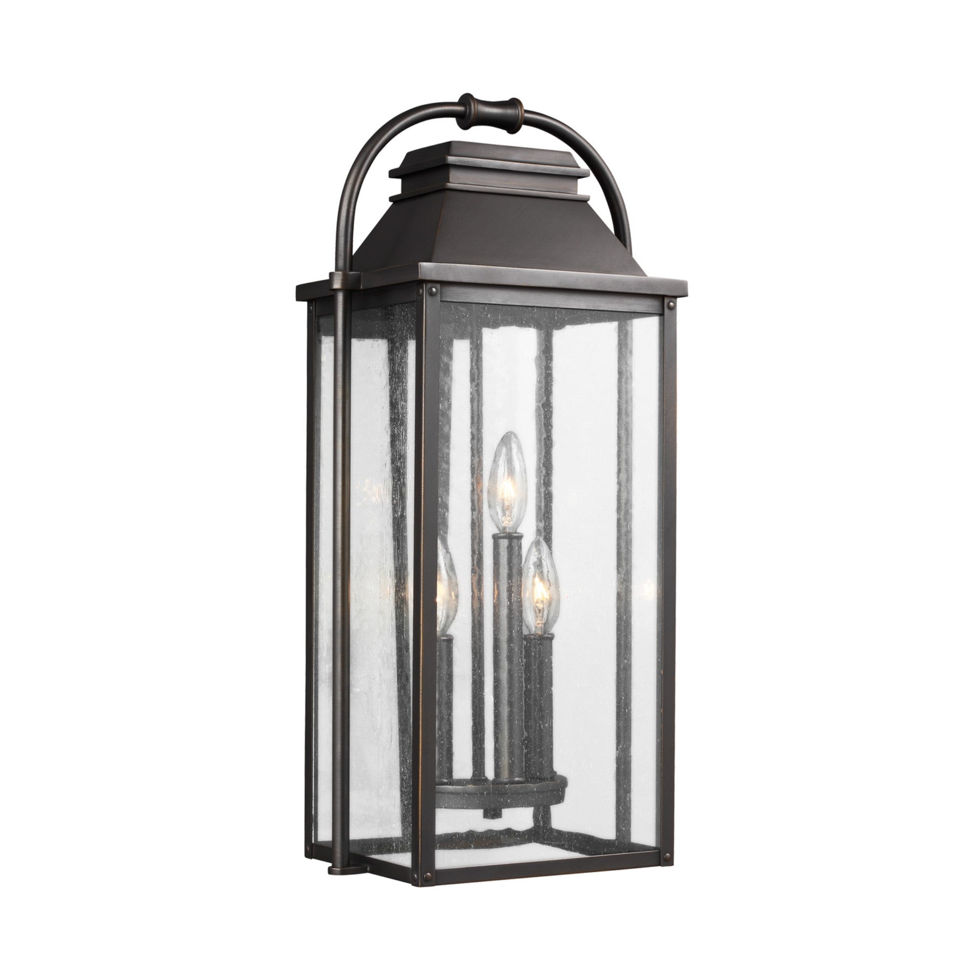 Wellsworth 23" 3-Light Medium Lantern, Antique Bronze Finish - Bees Lighting