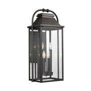 Wellsworth 27" 4-Light Large Lantern, Antique Bronze Finish - Bees Lighting