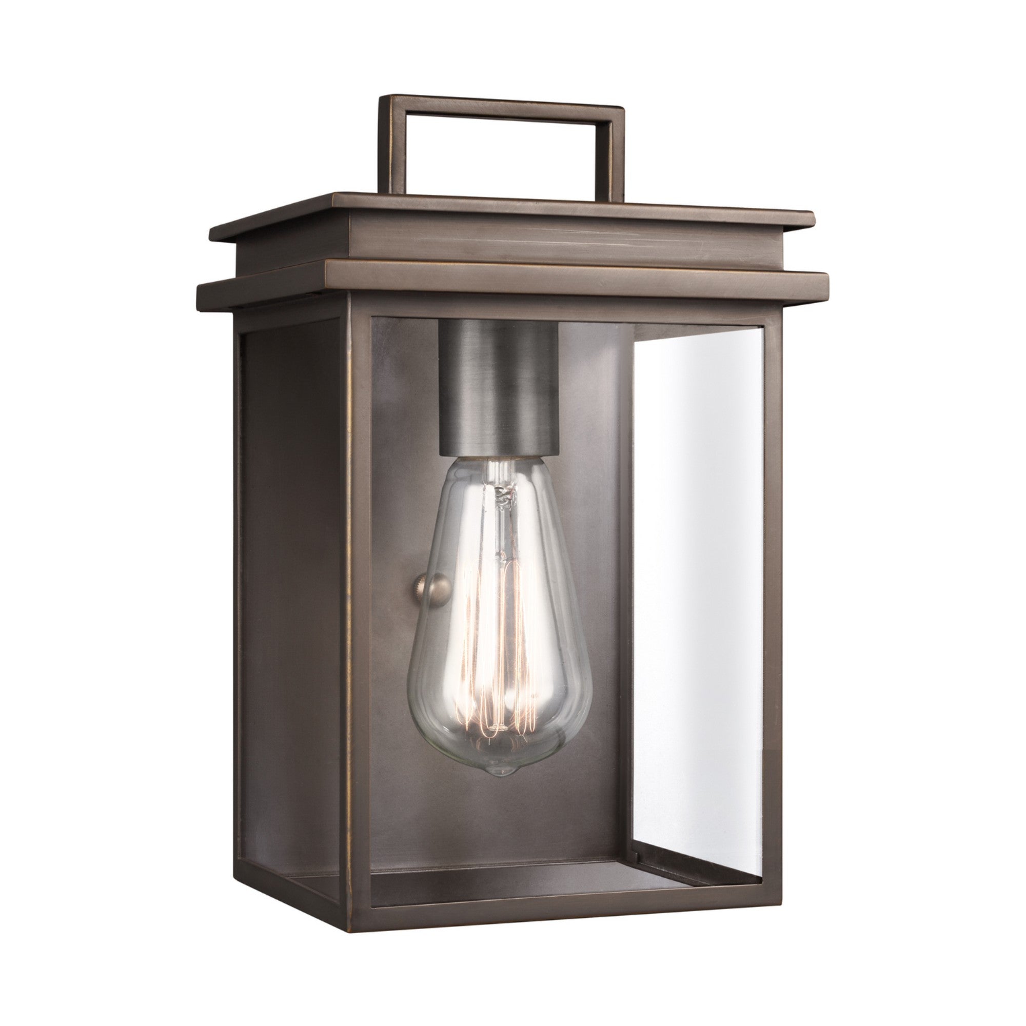 Glenview 10" Extra Small Wall Lantern, Antique Bronze Finish - Bees Lighting