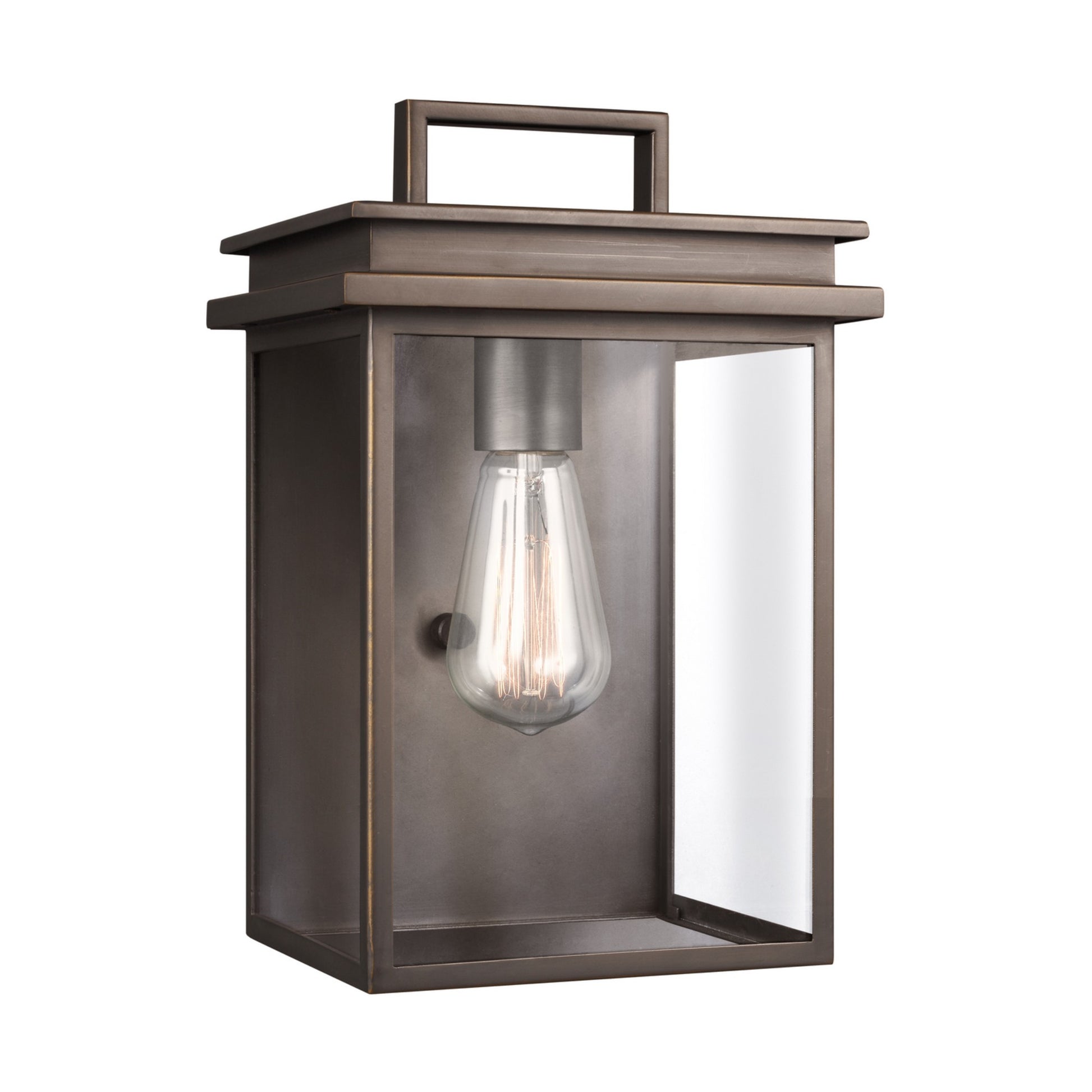 Glenview 12" Small Wall Lantern, Antique Bronze Finish - Bees Lighting