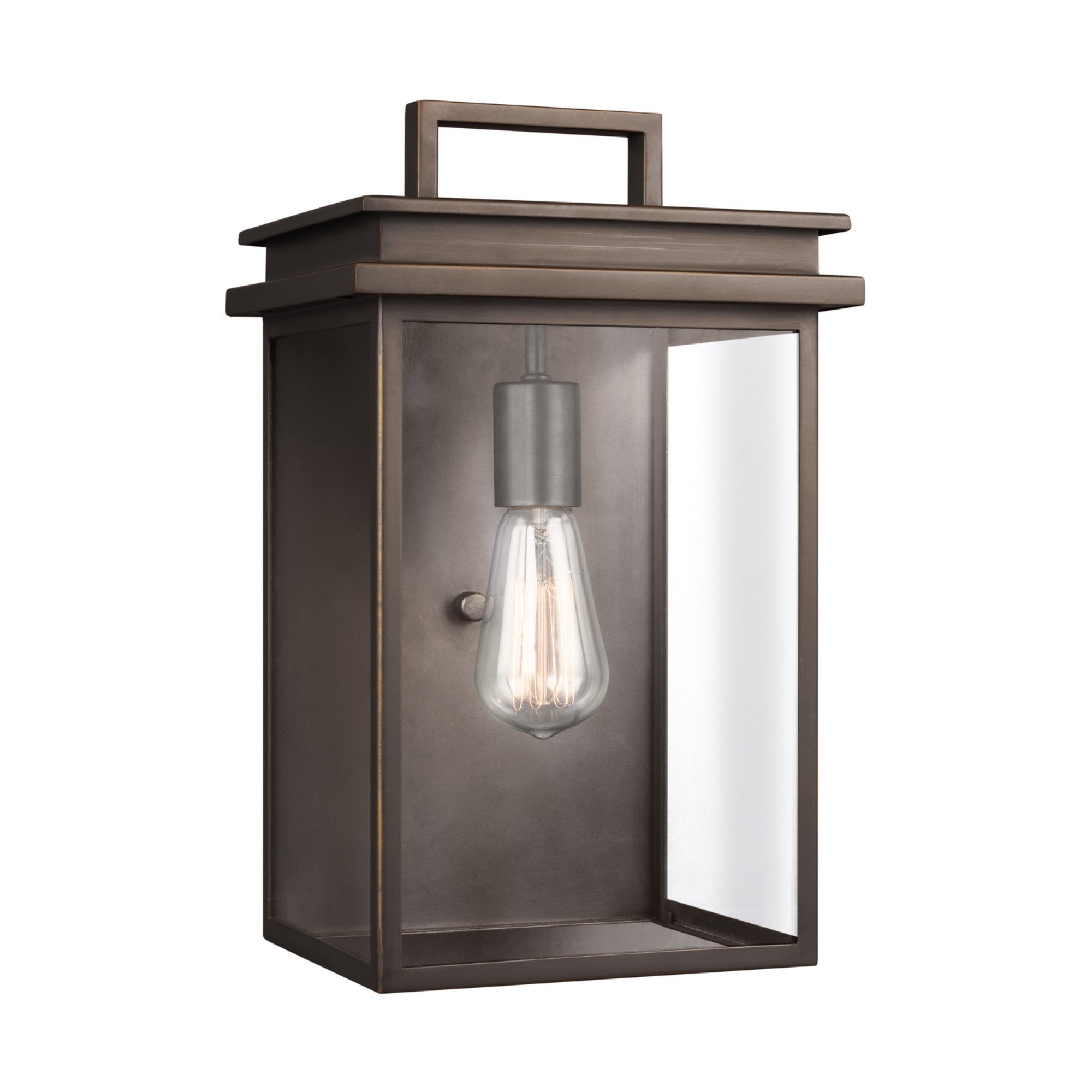 Glenview 15" Medium Wall Lantern, Antique Bronze Finish - Bees Lighting