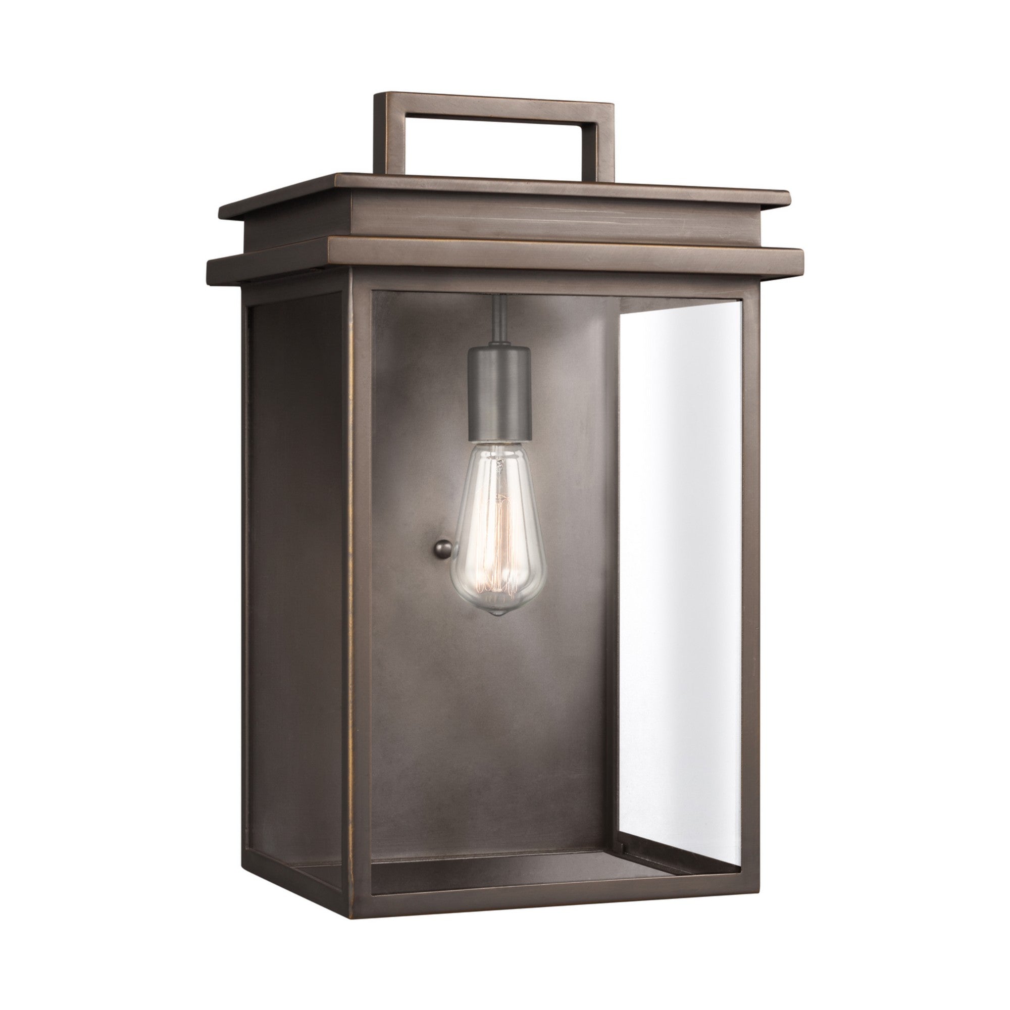 Glenview 19" Large Wall Lantern, Antique Bronze Finish - Bees Lighting