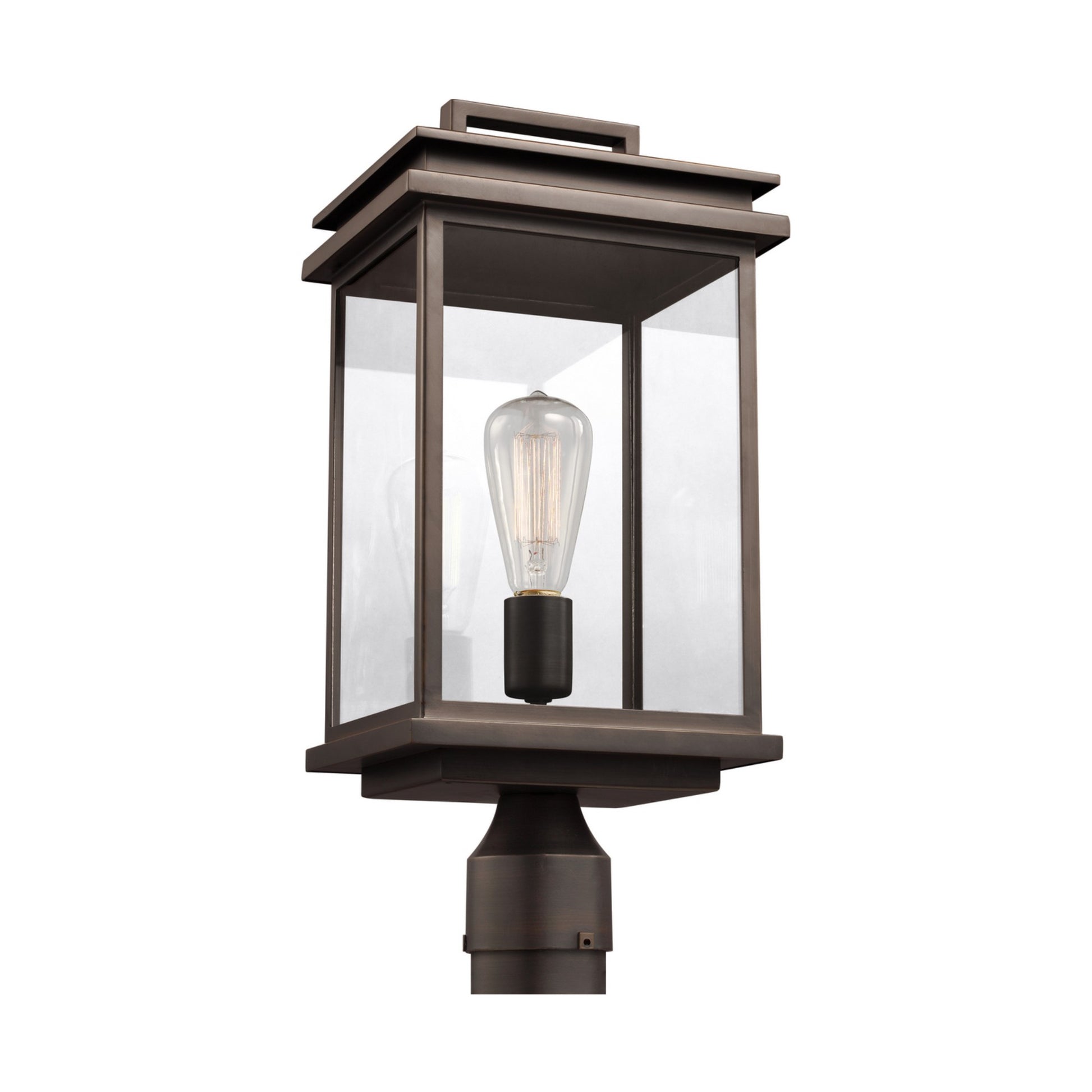 Glenview 17" Post Lantern, Antique Bronze Finish - Bees Lighting