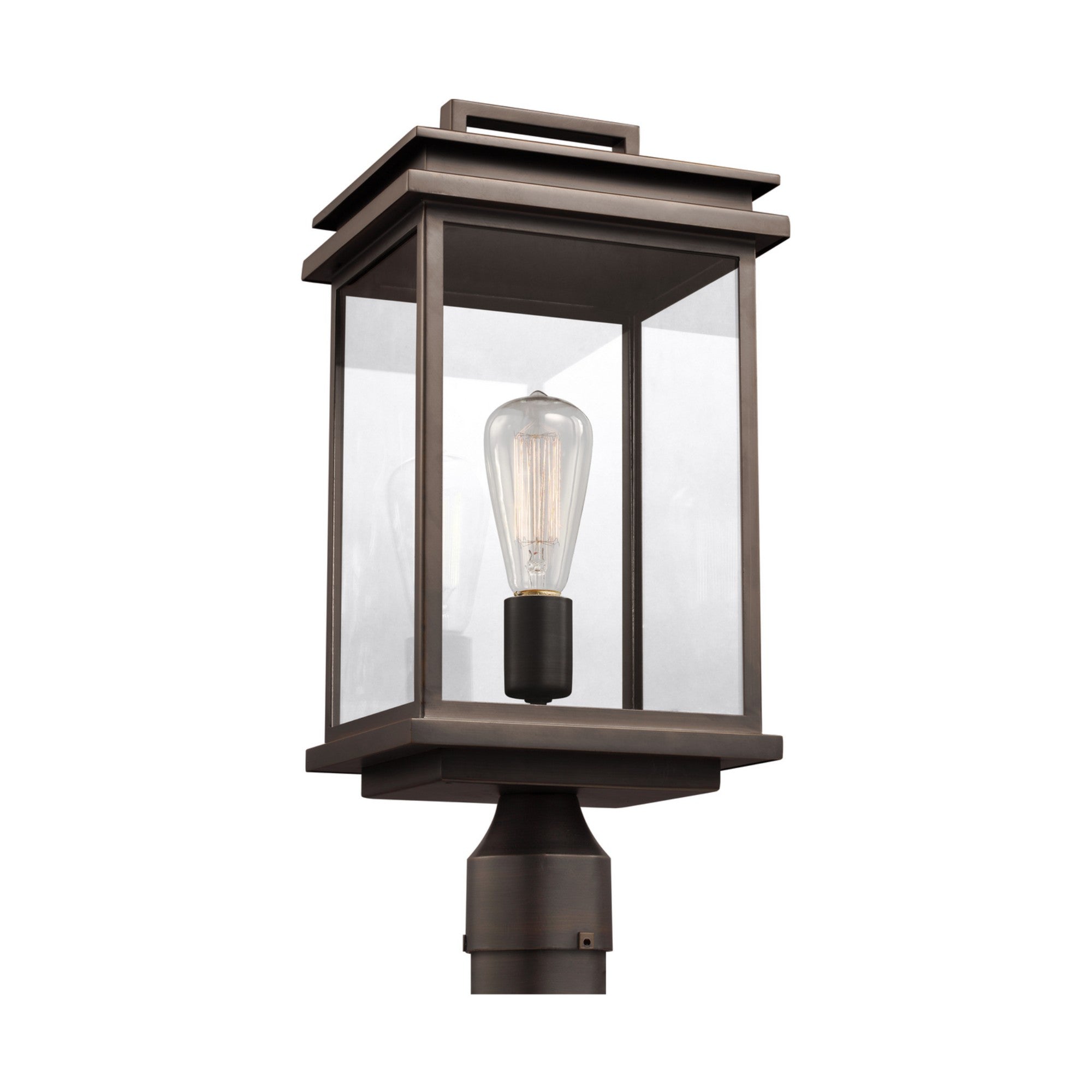 Glenview 17" Post Lantern, Antique Bronze Finish - Bees Lighting