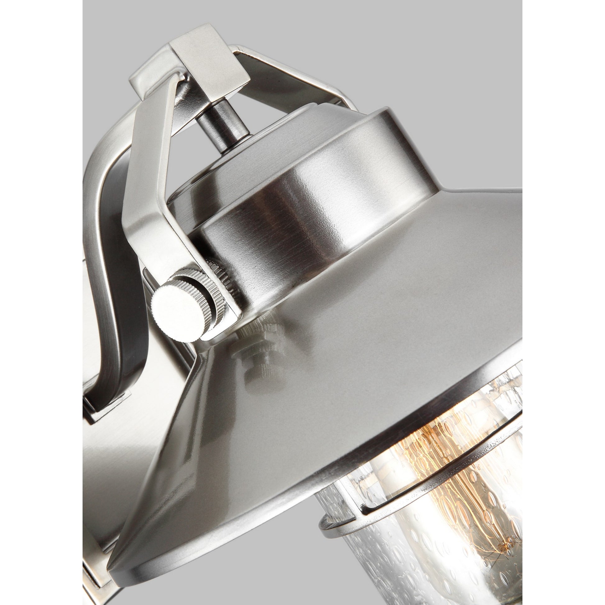 Boynton 11" Small Wall Sconce, Painted Brushed Steel Finish - Bees Lighting